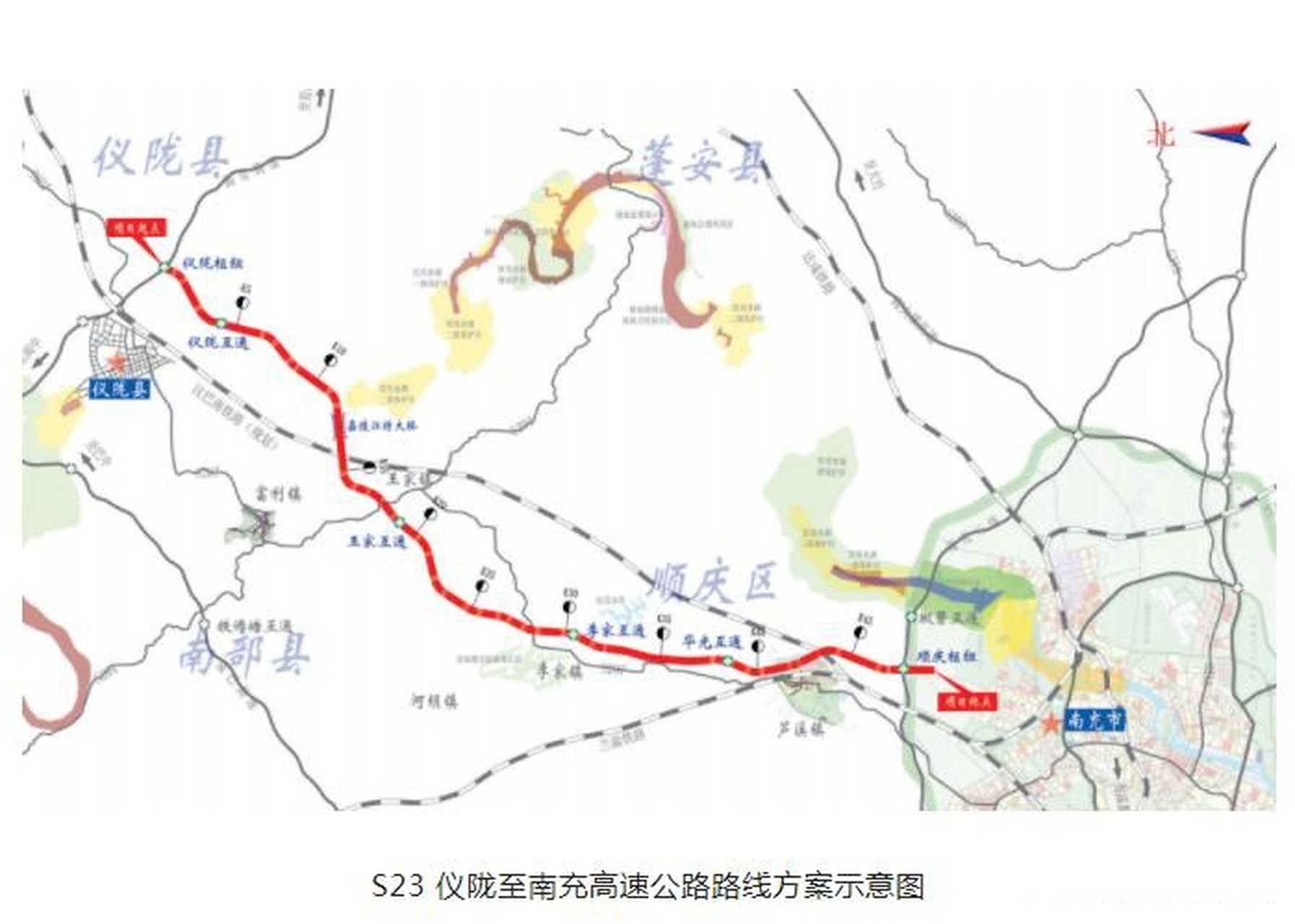 南充市高速公路规划图图片