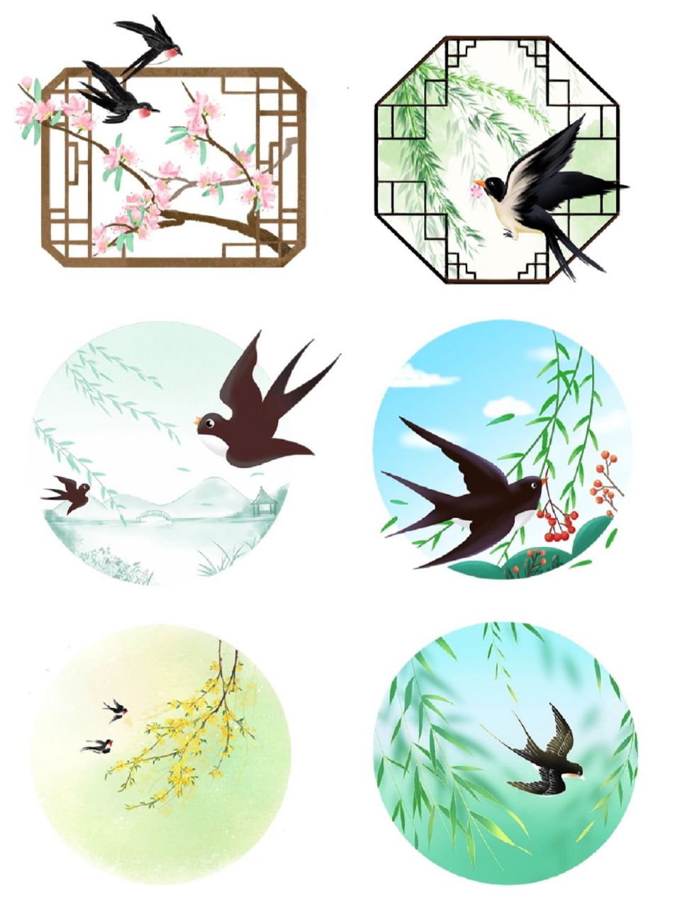 97燕子素材|免扣素材97 春天来了,燕子回来了 免扣素材 97素材