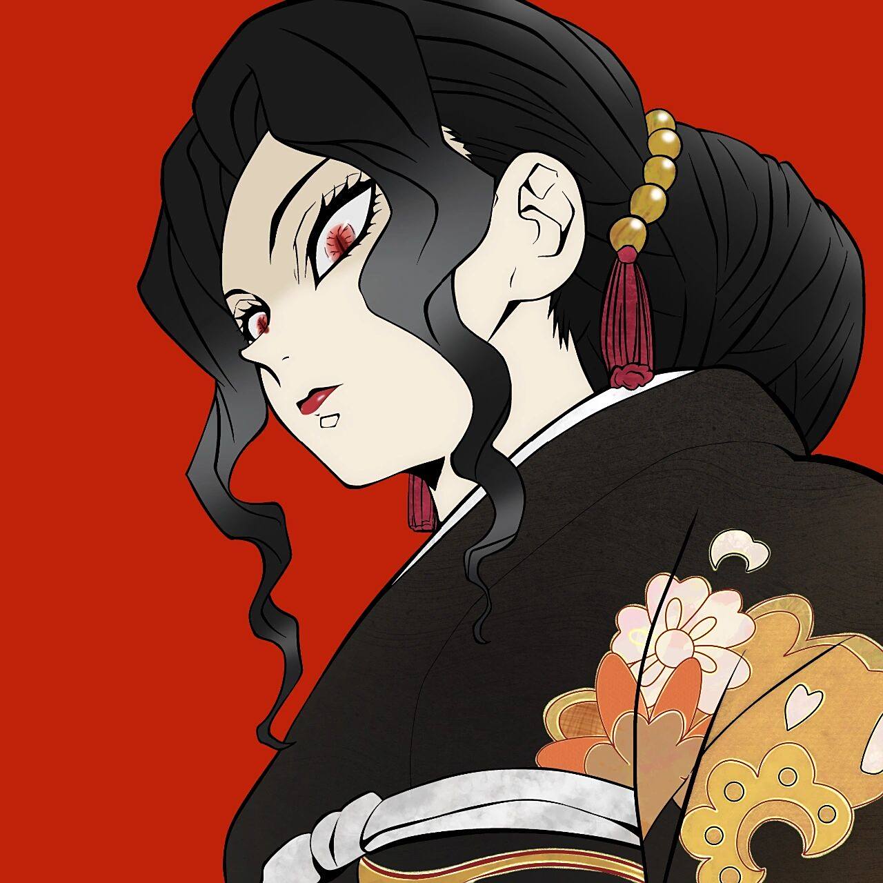 "这次画一个女装屑老板"鬼舞辻无惨 一位粉丝要求的女化老板献上 软件