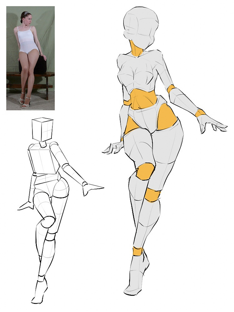 人体动态结构练习-227199