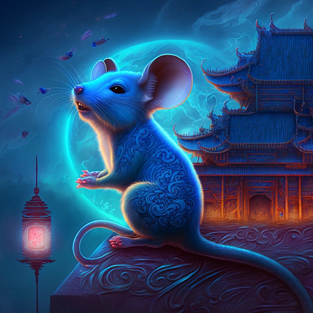 十二生肖系列-鼠 子鼠,十二生肖之一,地支的第一位.