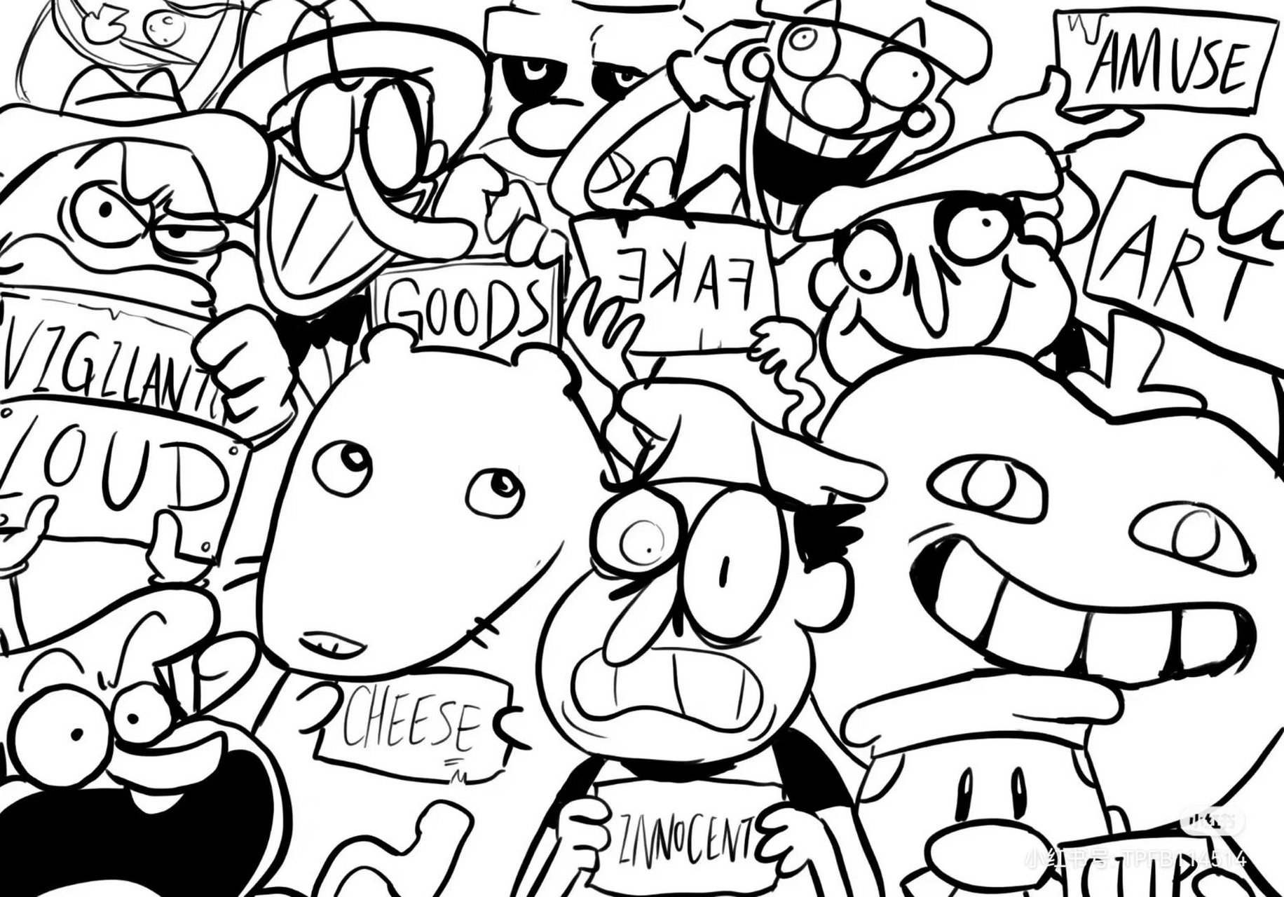 披萨塔,最有名气的人物 呃,我画的