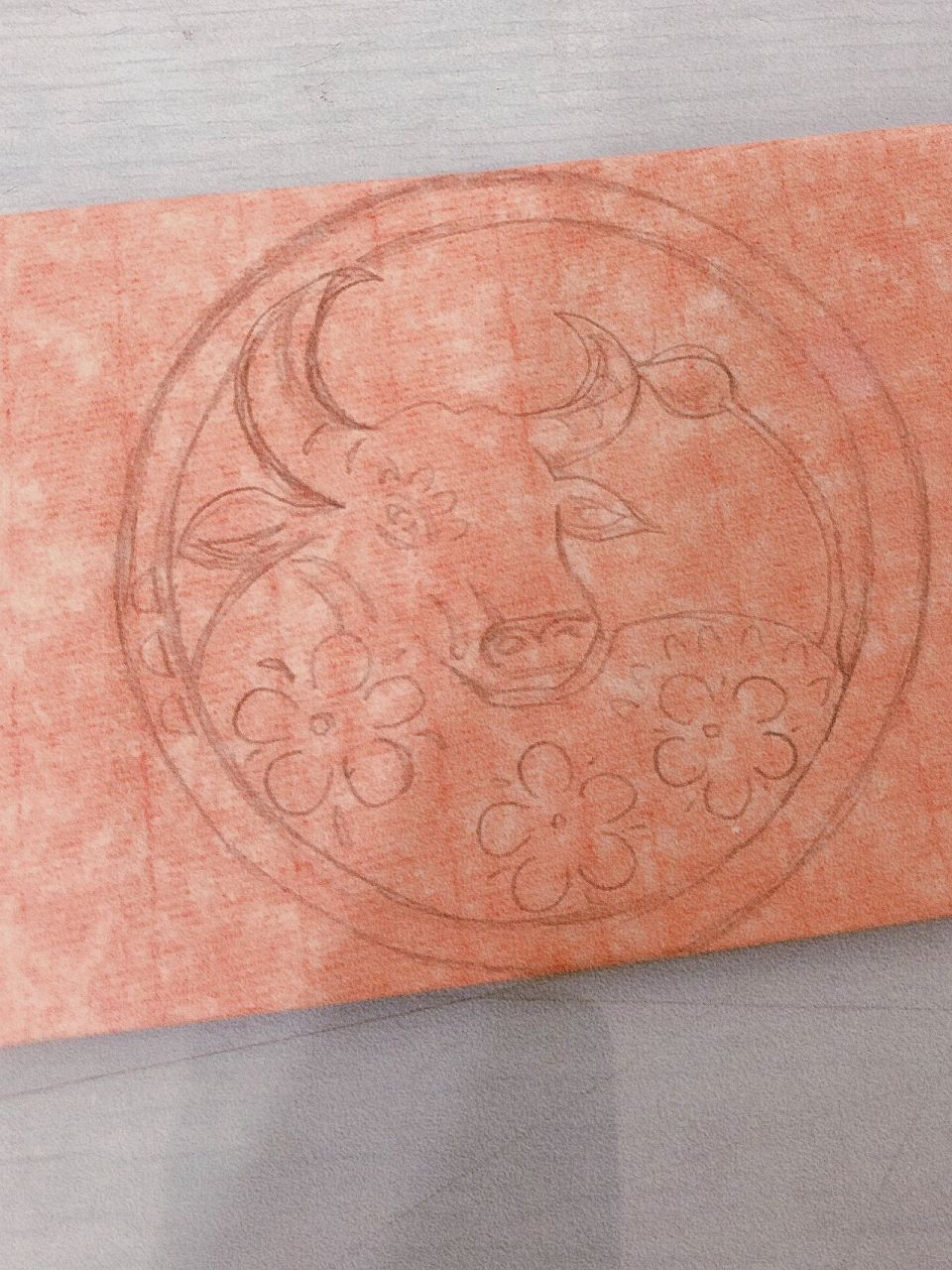 剪纸教程|十二生肖剪纸—牛 (附上底图)