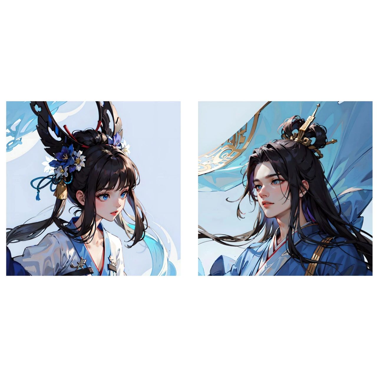 『情侣头像』后羿&嫦娥 【如梦令】后羿&嫦娥来啦92故事说,喜鹊在云