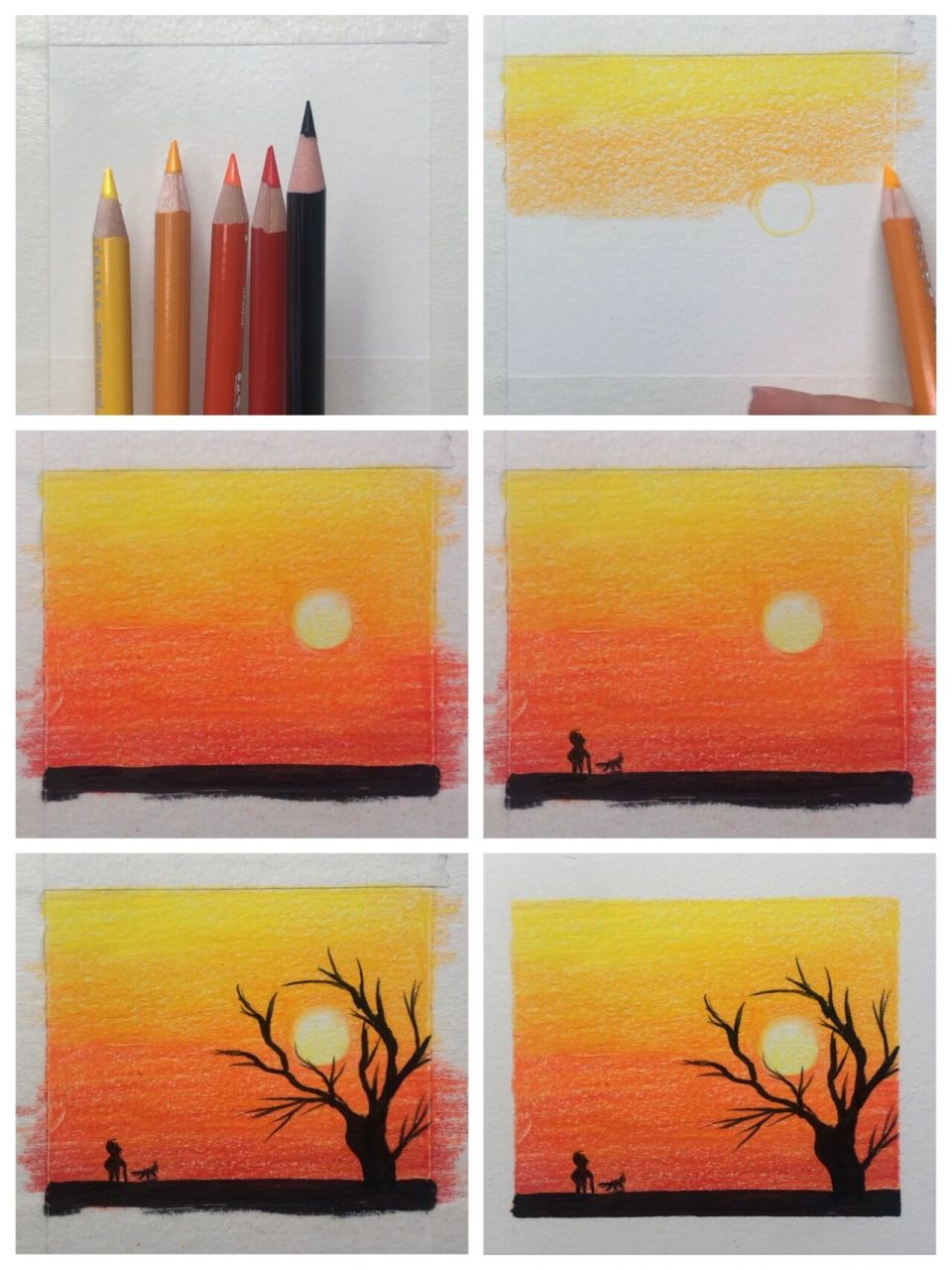 彩铅简单小风景(绘画步骤图)分享