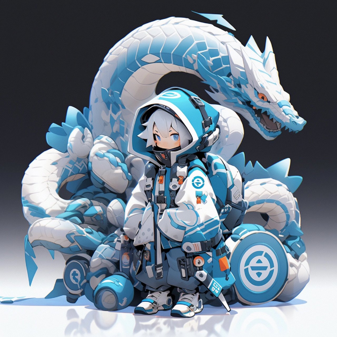 机甲龙| 蛇 |女孩| q版