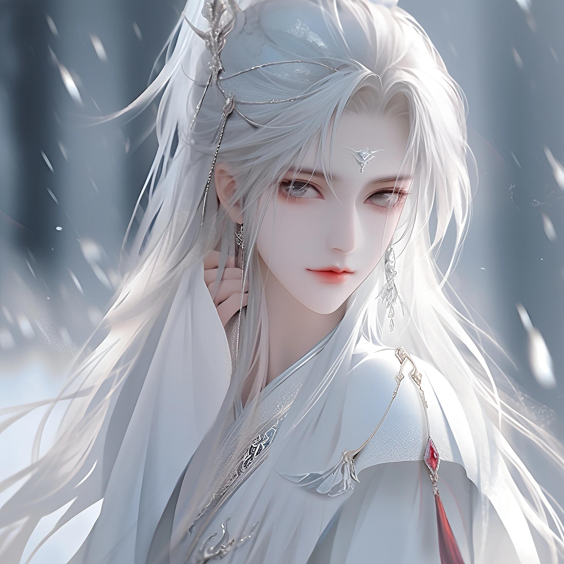 女生头像|古风白发女生头像