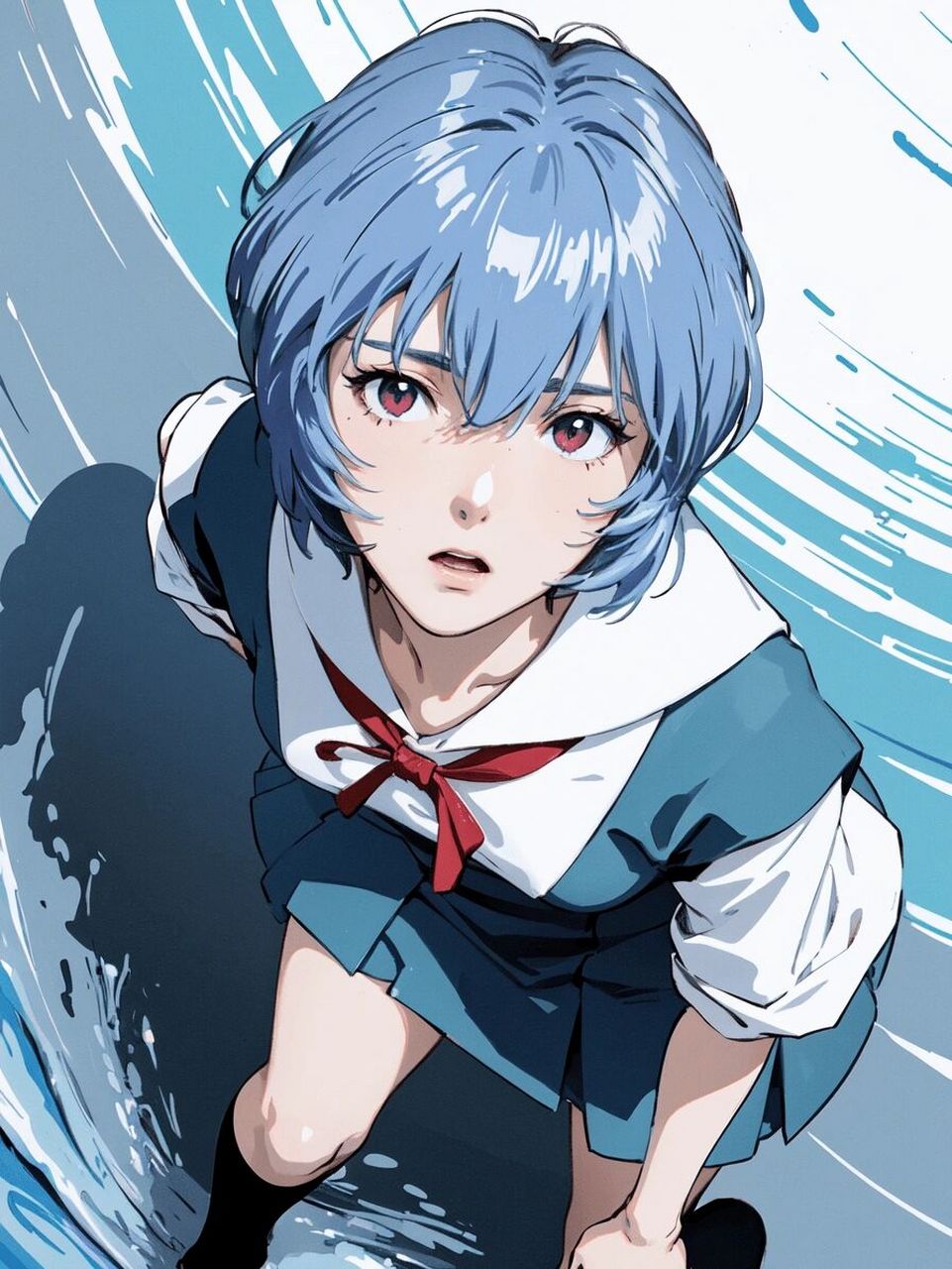 的白月光,每一个微笑的瞬间都很迷人 喜欢橙汁的叉出去#绫波丽# #eva