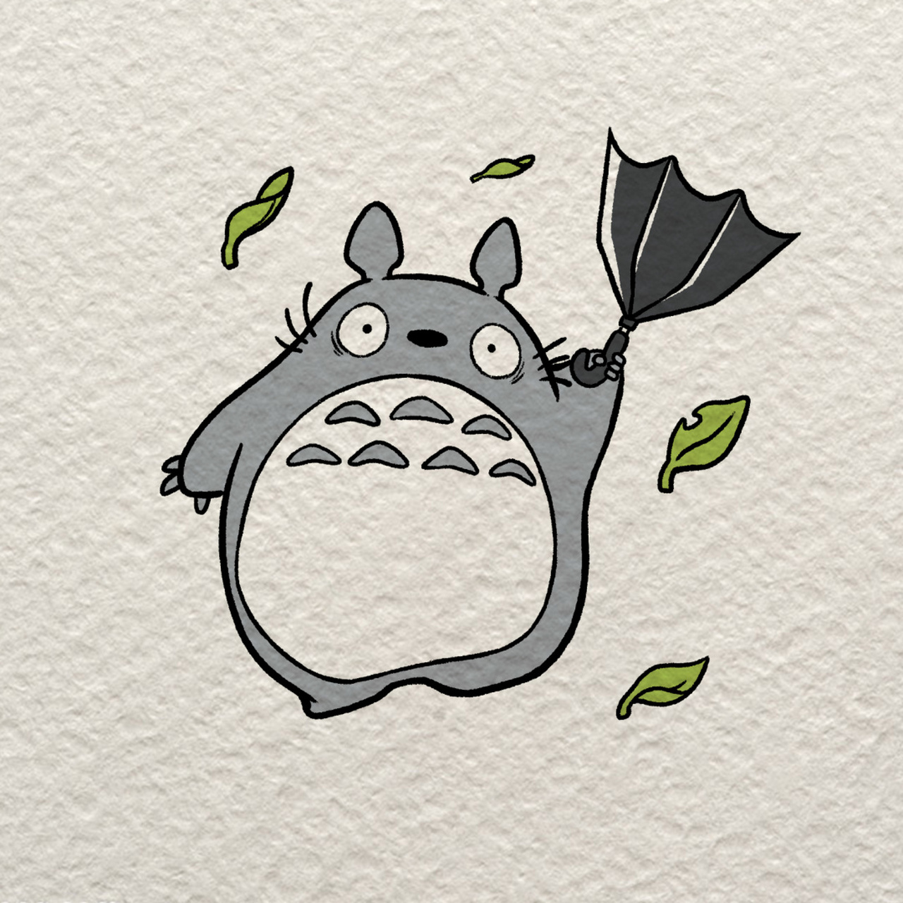 喜欢画画却不知从哪里开始,可以按照步骤一点点来完成这张龙猫插画哦