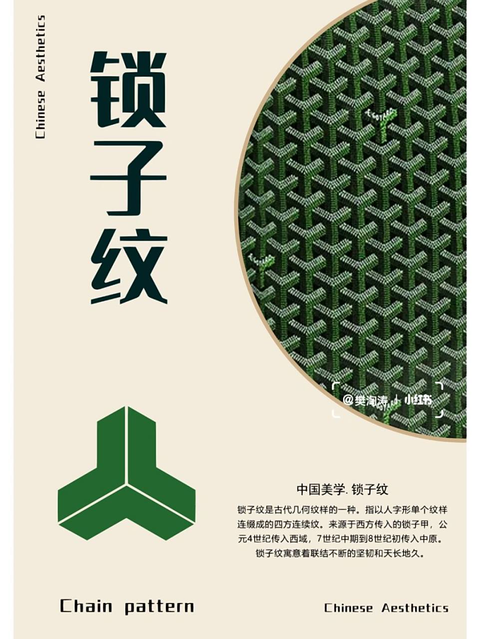 锁子纹94 94锁子纹是古代几何纹样的一种.