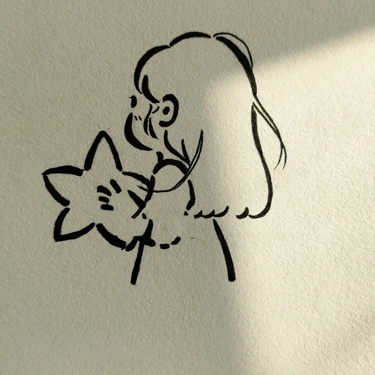 简笔画教程|追星星的女孩73 临摹