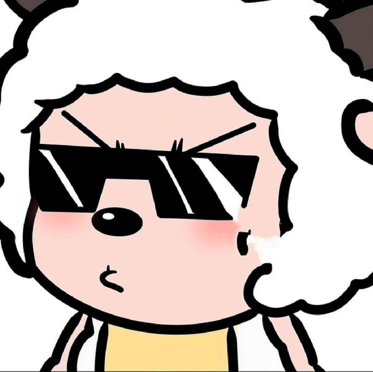 炫酷的墨镜羊羊头像 戴墨镜的喜羊羊懒羊羊美羊羊