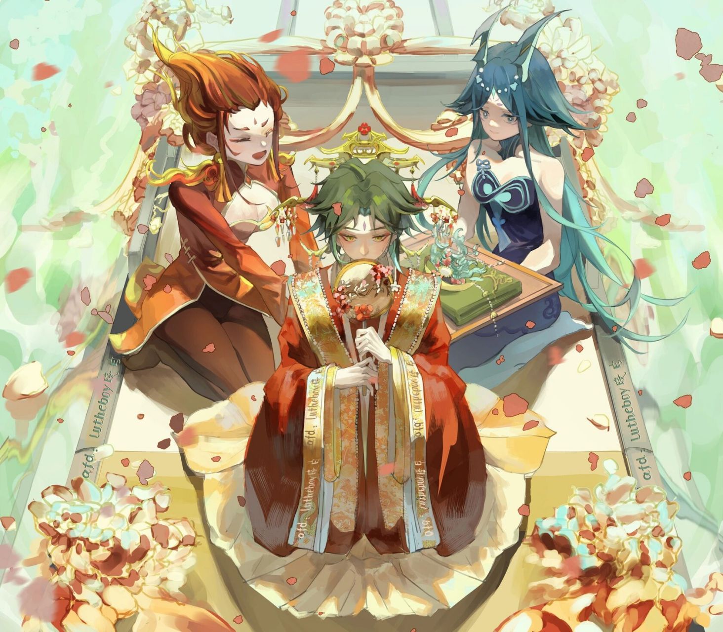 【岩魈】 "路过参加了帝君的婚礼" 作者:lutheboy