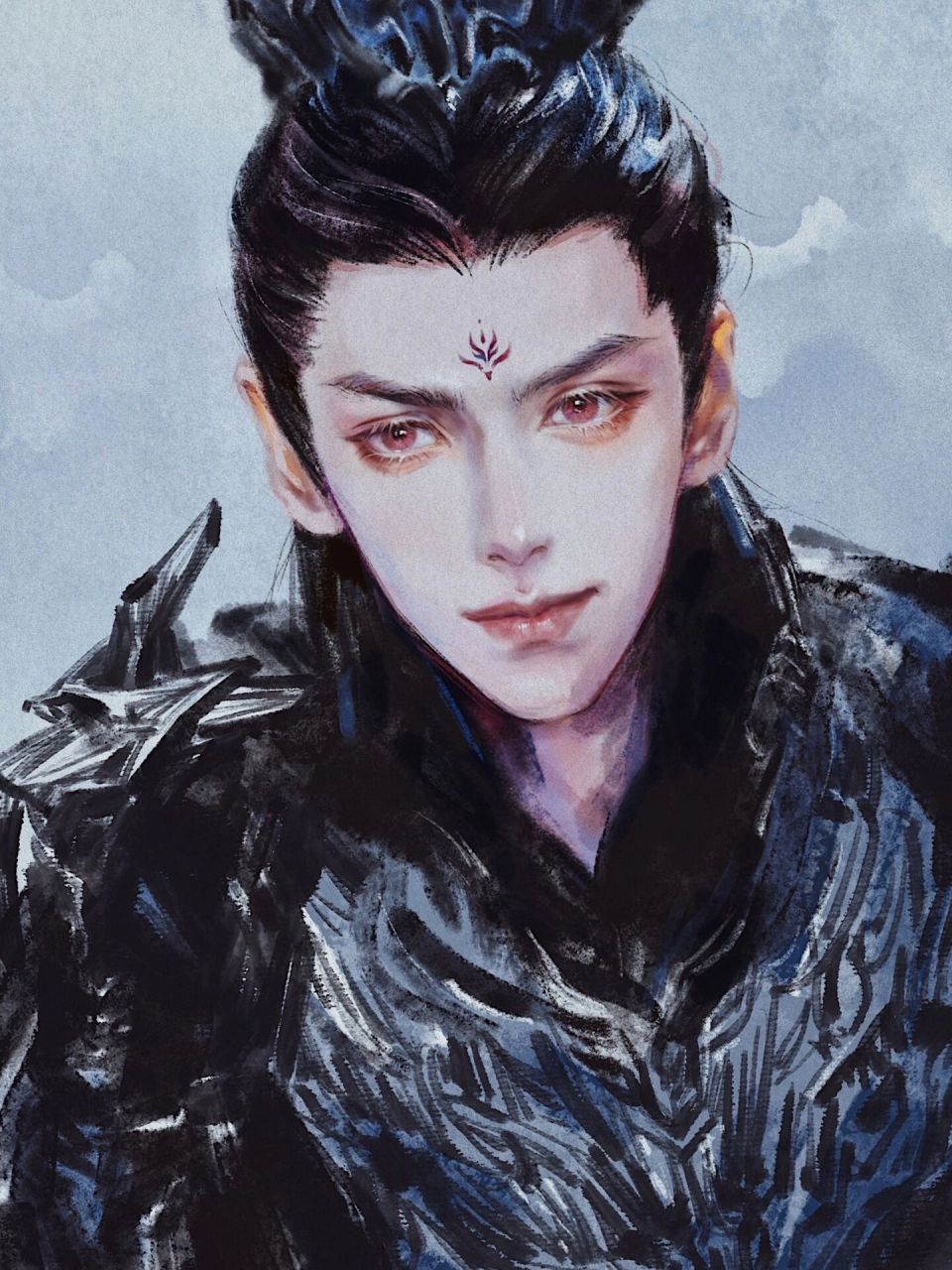 冒昧登门 灭你满门 黑发红眸魔神 这两天快长出恋爱脑了