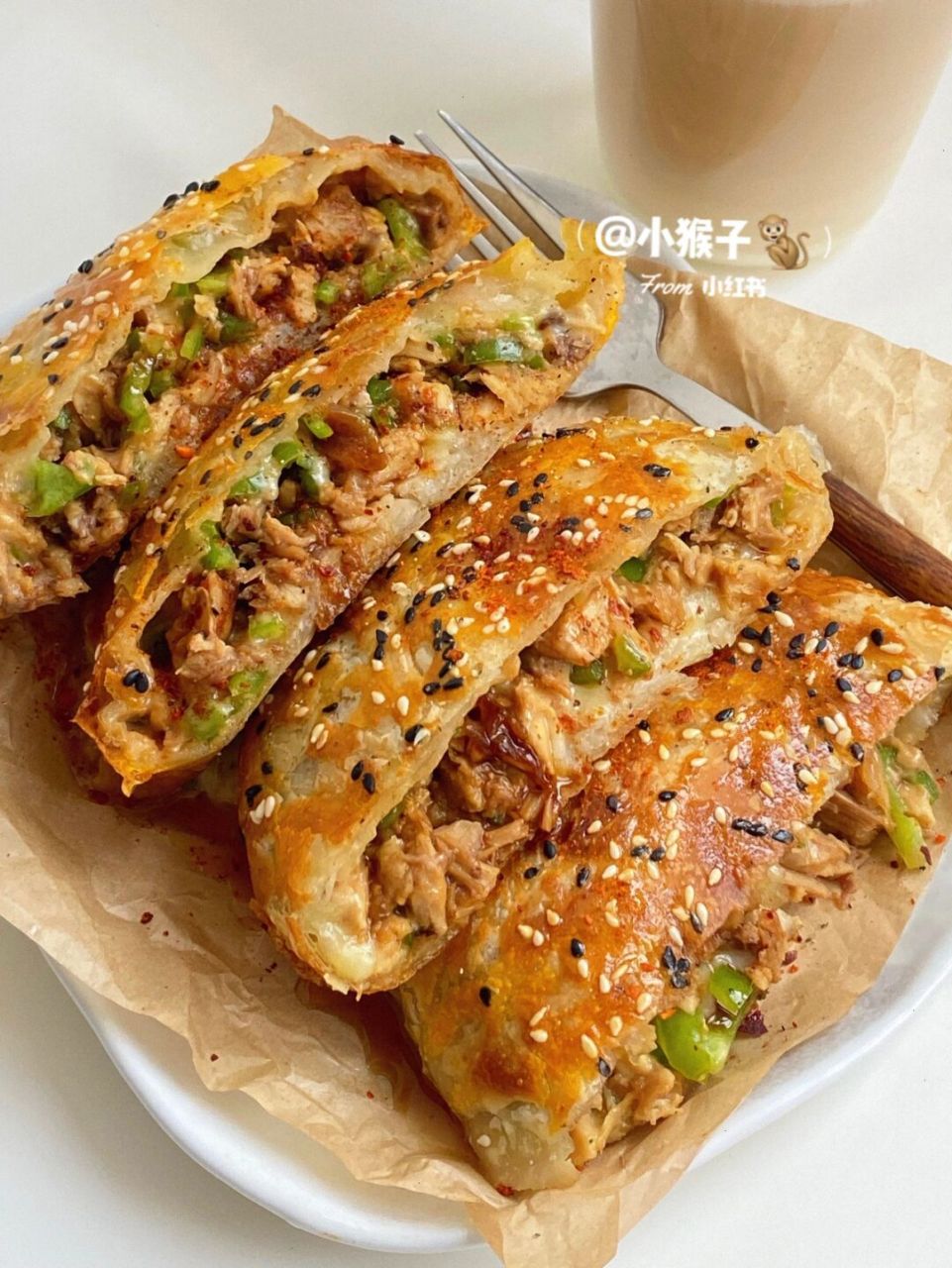 手抓饼芝士鸡腿图片