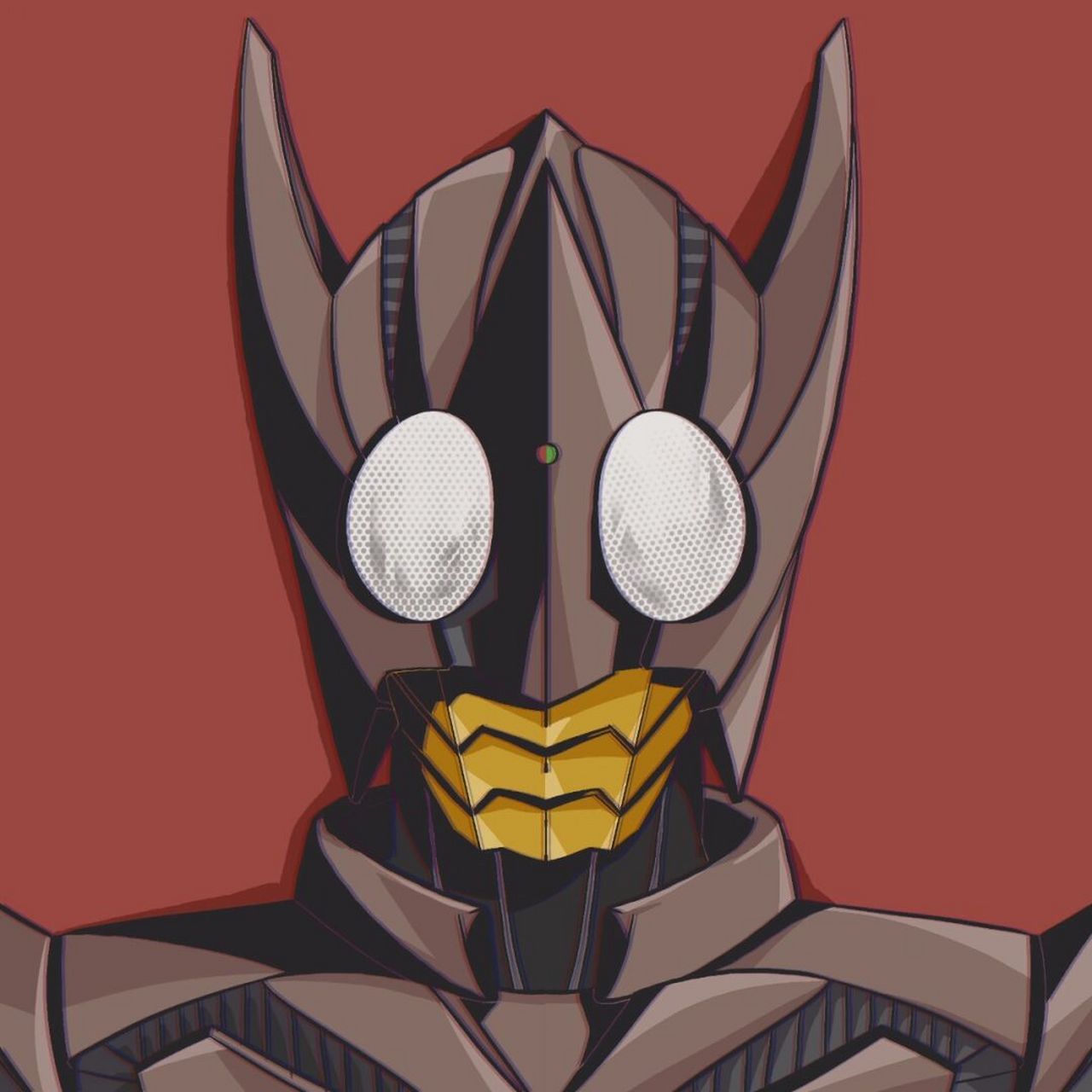 假面骑士# #画画# #情头# #procreate# #头像# #地狱兄贵# #兄弟