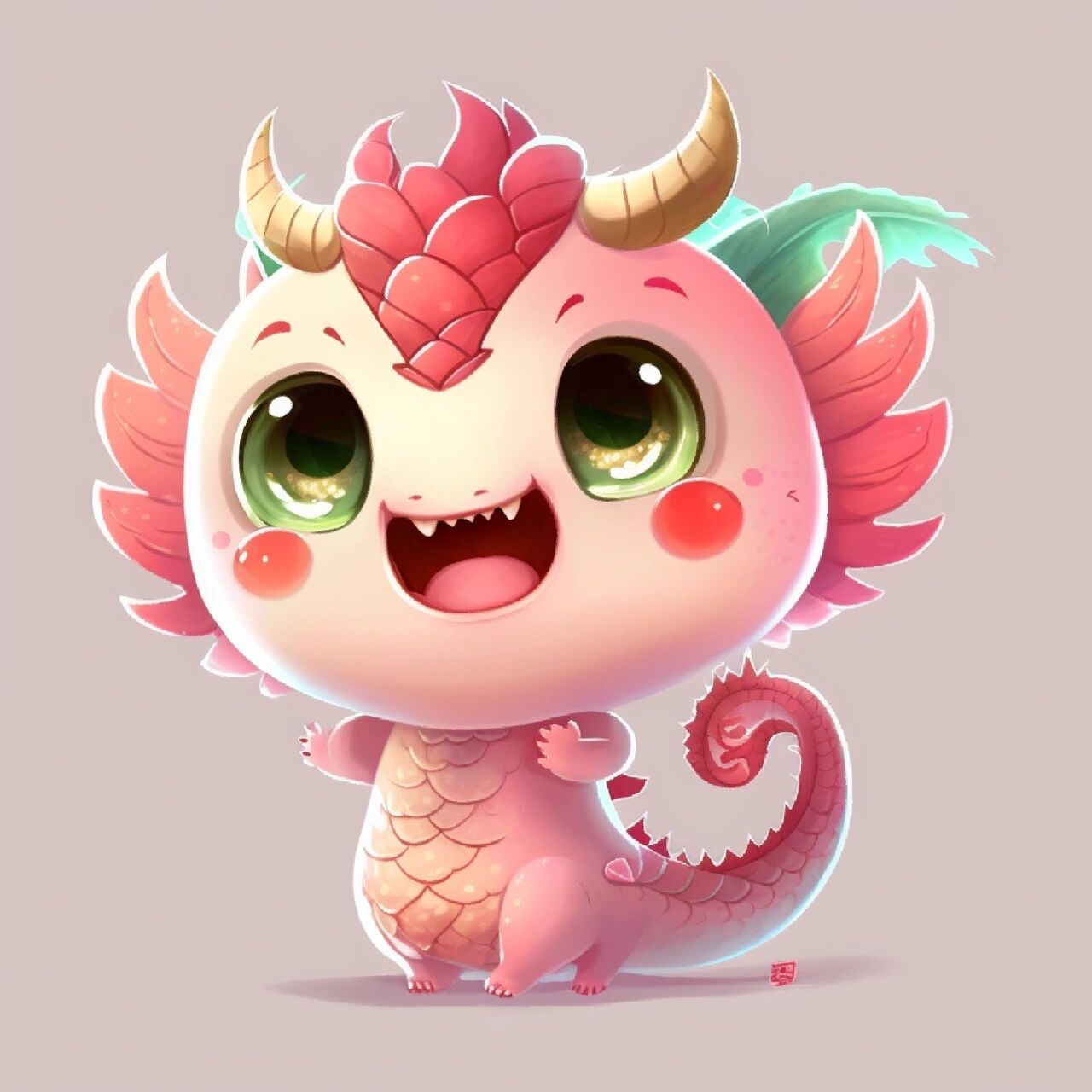 可爱龙宝宝         画