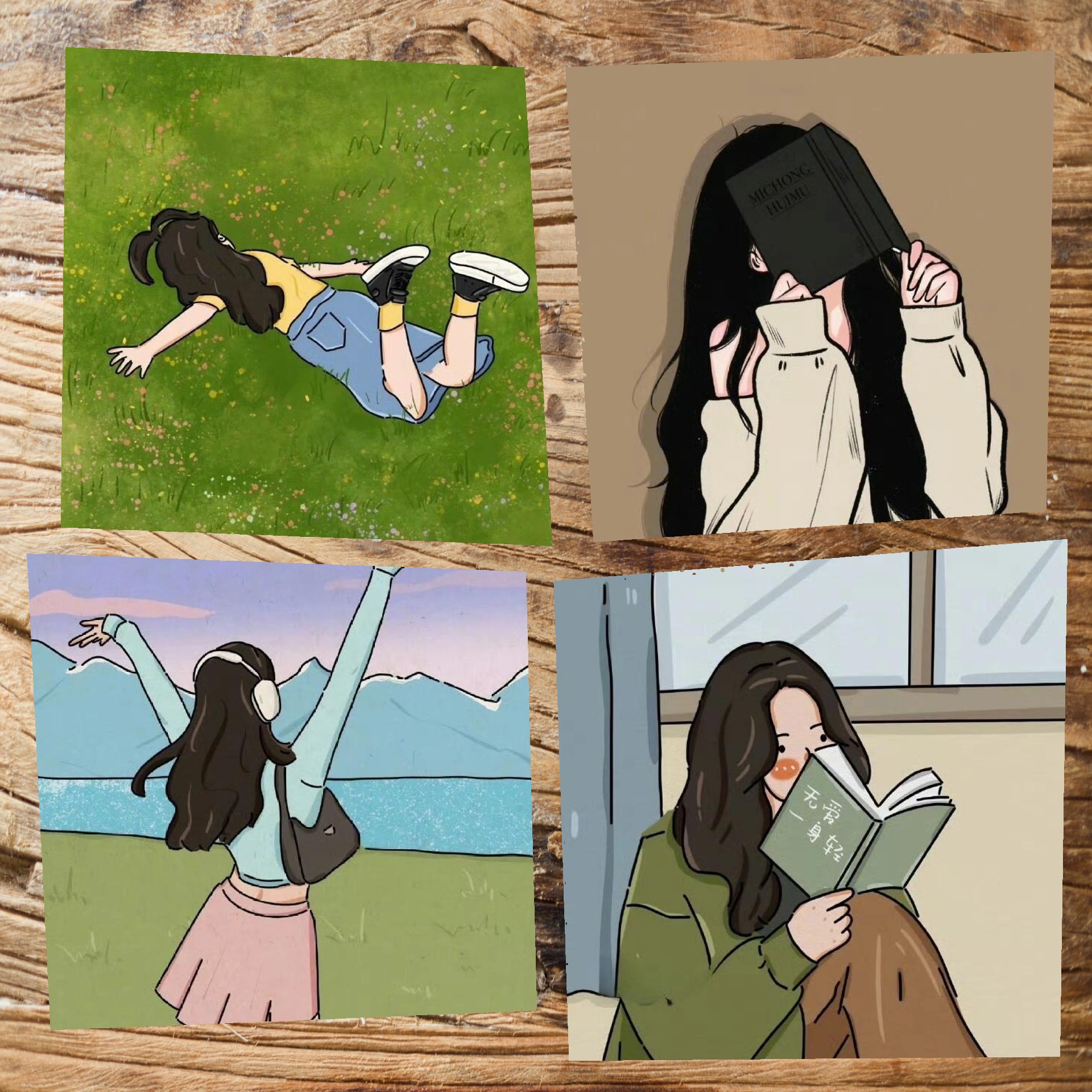 随性手绘wechat女生头像 手绘日常,你的微信头像也可以超个性哦!