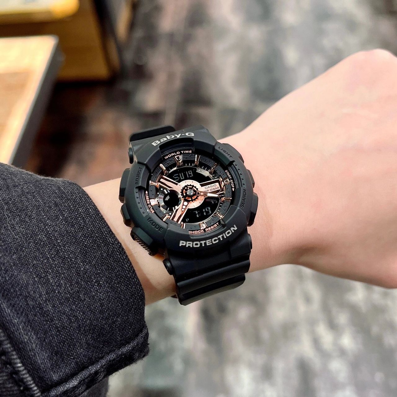 卡西欧|baby-g 黑玫瑰金0978 非常经典耐看