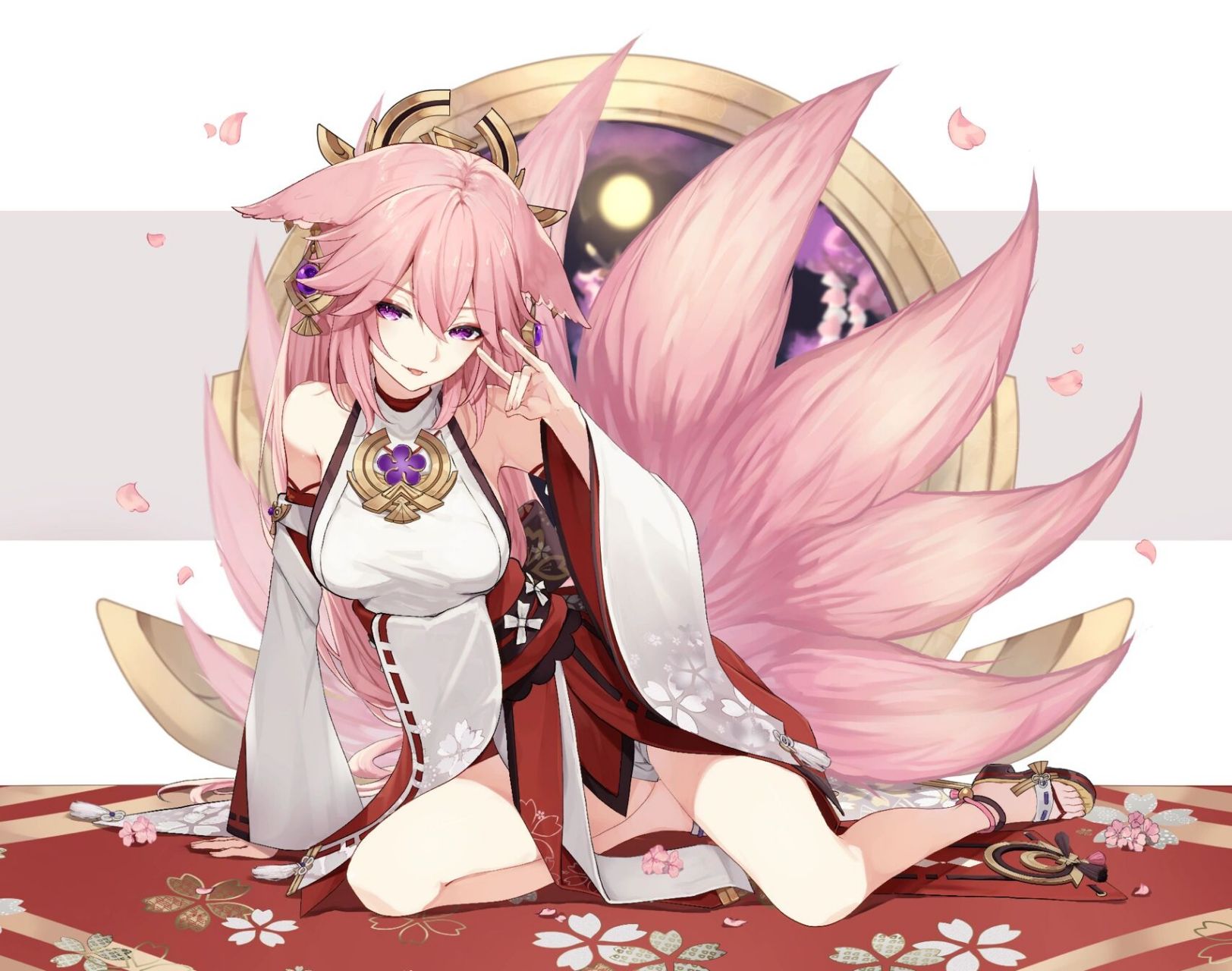 原神美图 八重神子