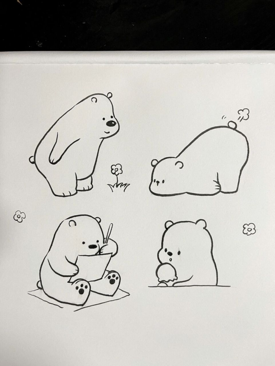 圆圆胖胖～可可爱爱～ 敲治愈哒～ #画画# #简笔画教程# #简笔画# #画