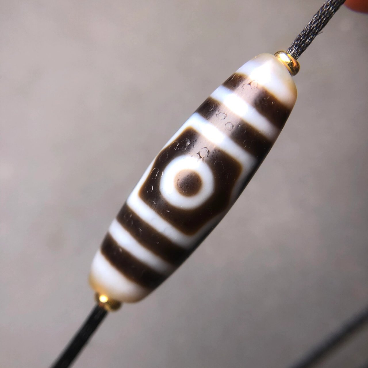 无事天珠之入门级天珠 出厂源 行运天珠 图腾 宝盖三眼 尺寸 38