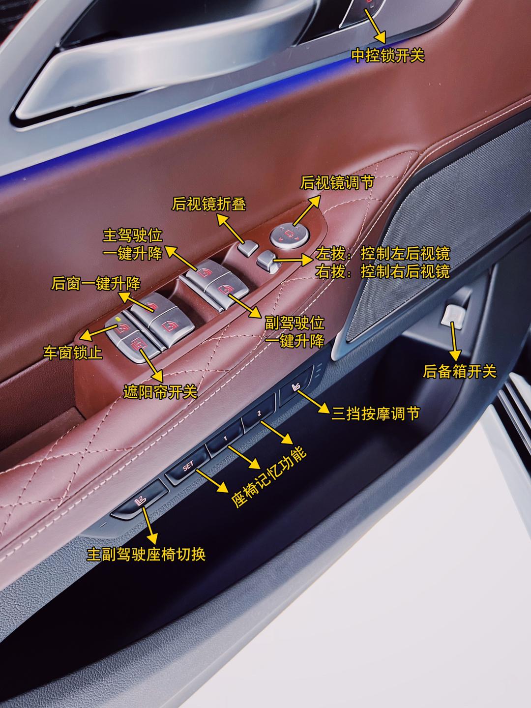 宝马740li按键功能图解图片