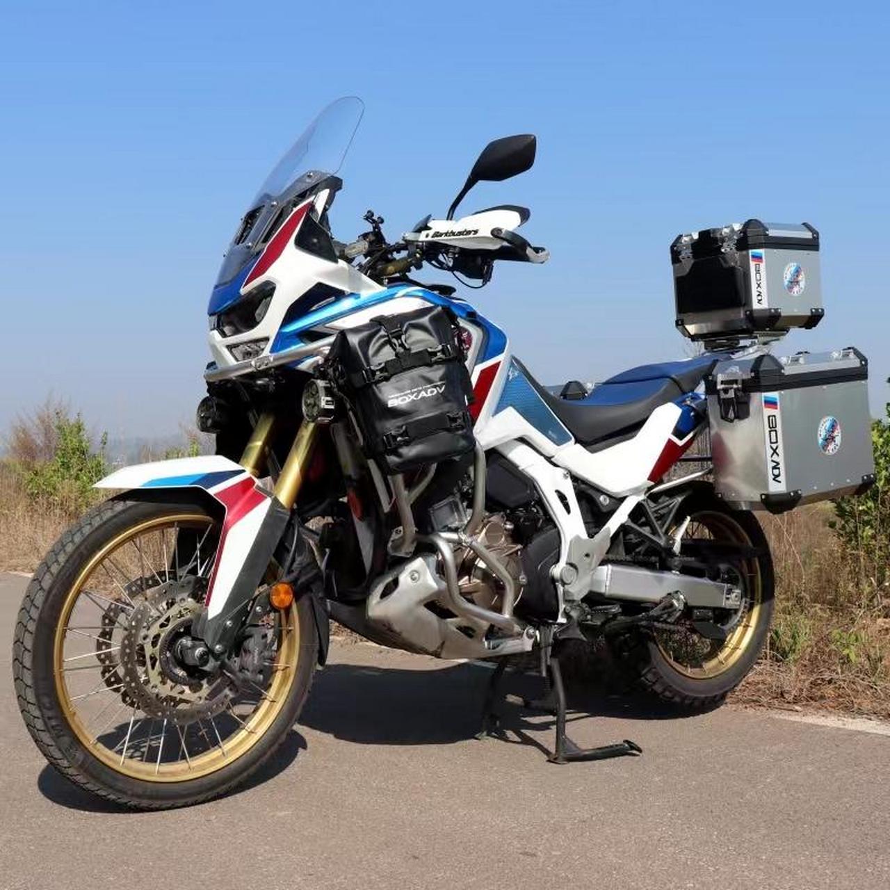 本田非双crf1100l /adv改装铝合金三箱,不锈钢上下护杠