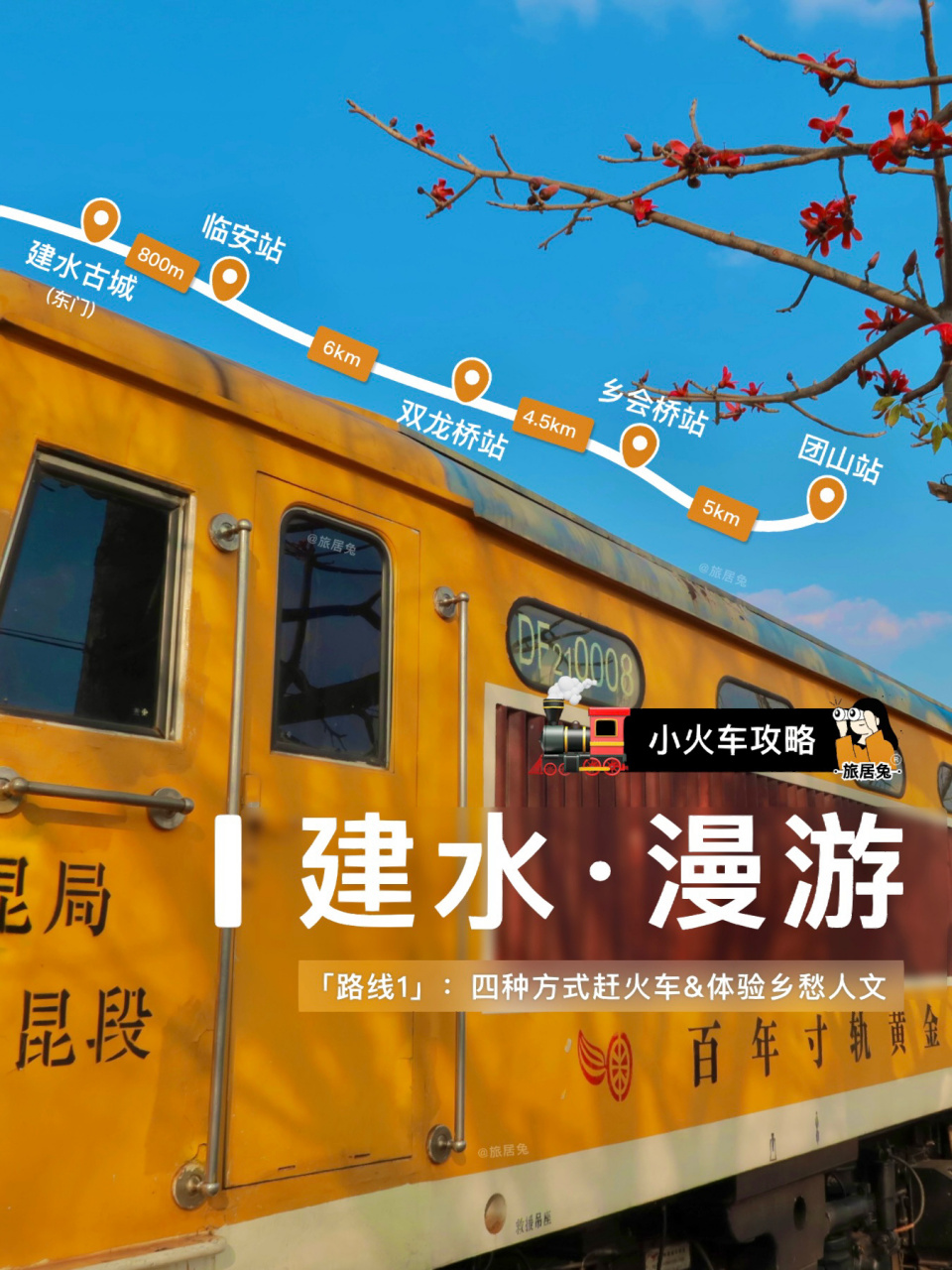 建水漫游16615|四种方式领略小火车与美景 hi～这是旅居兔的旅行