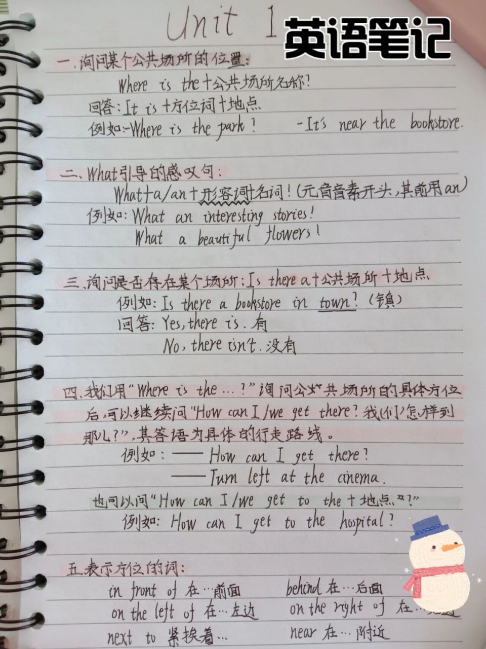 六年级上册英语第一单元笔记  六年级上册第一单元(人教版)how can i