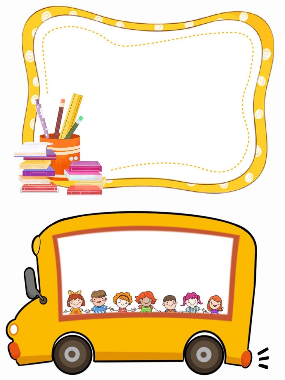 🎉🖼 	 学校边框素材来源于【觅知网】,适用于学校手抄报,文化墙