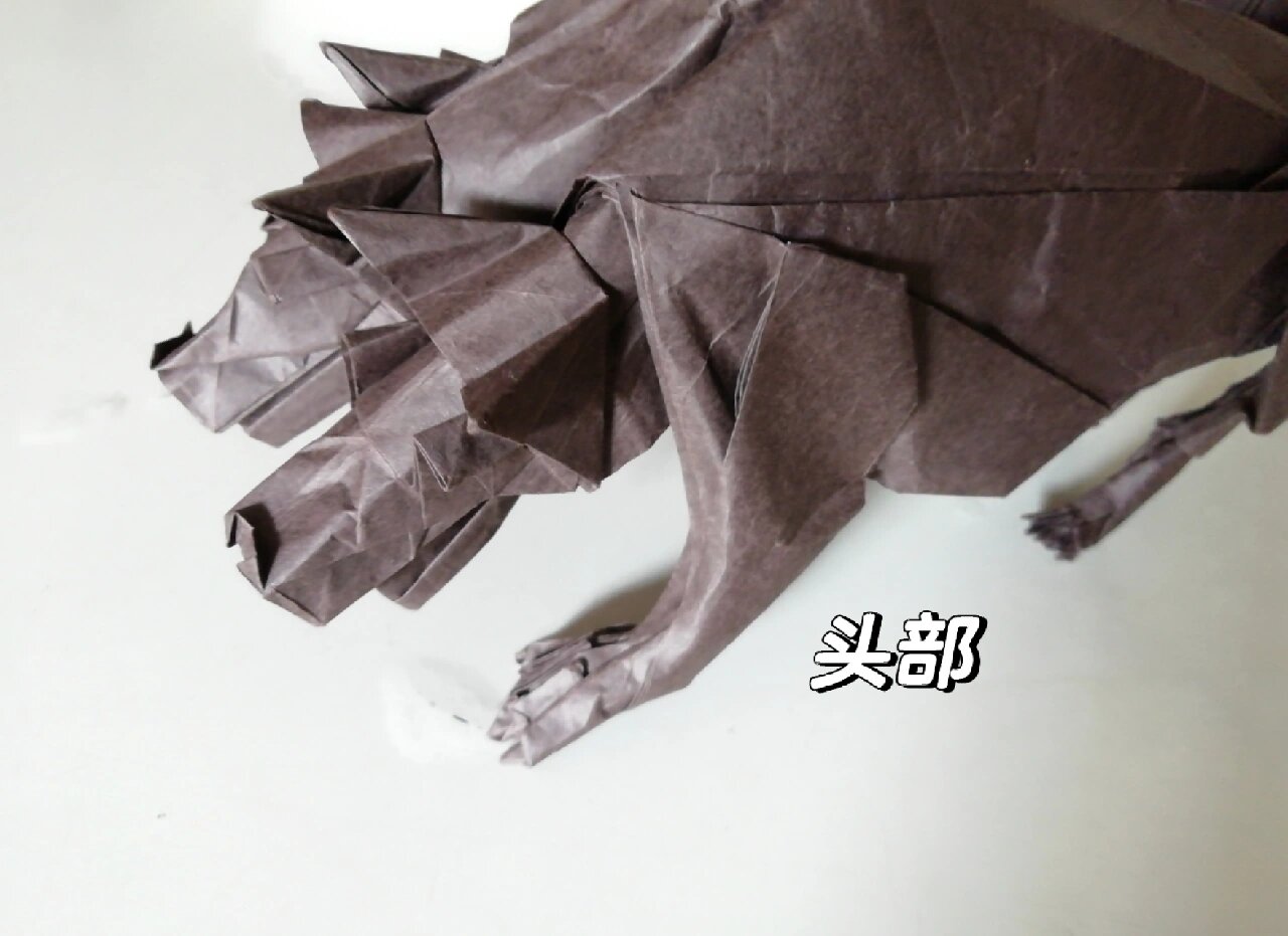 折纸|地狱三头犬 设计:神谷哲史 折制:伽利略(我本人) 神谷哲史的作品
