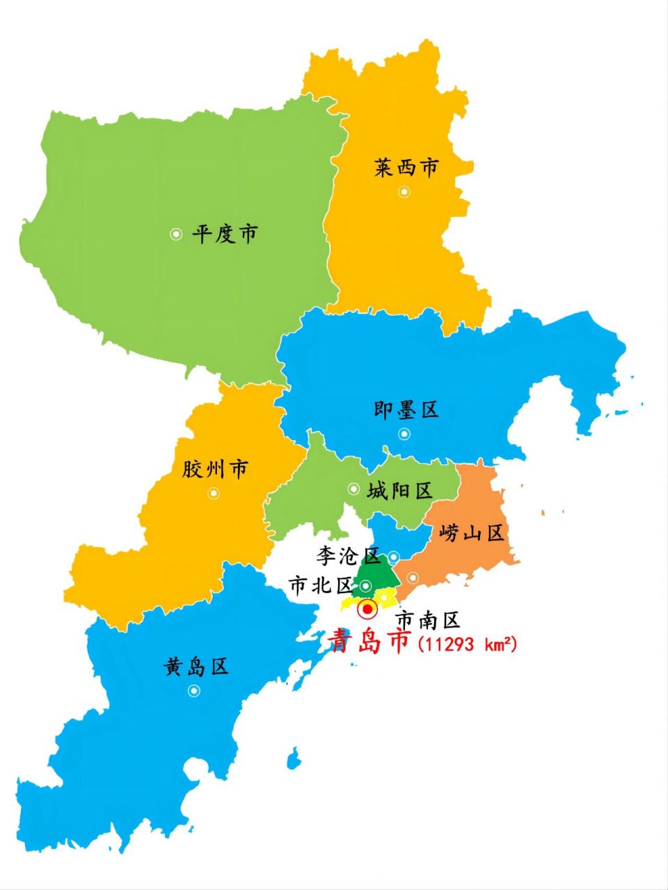 青岛实景地图图片