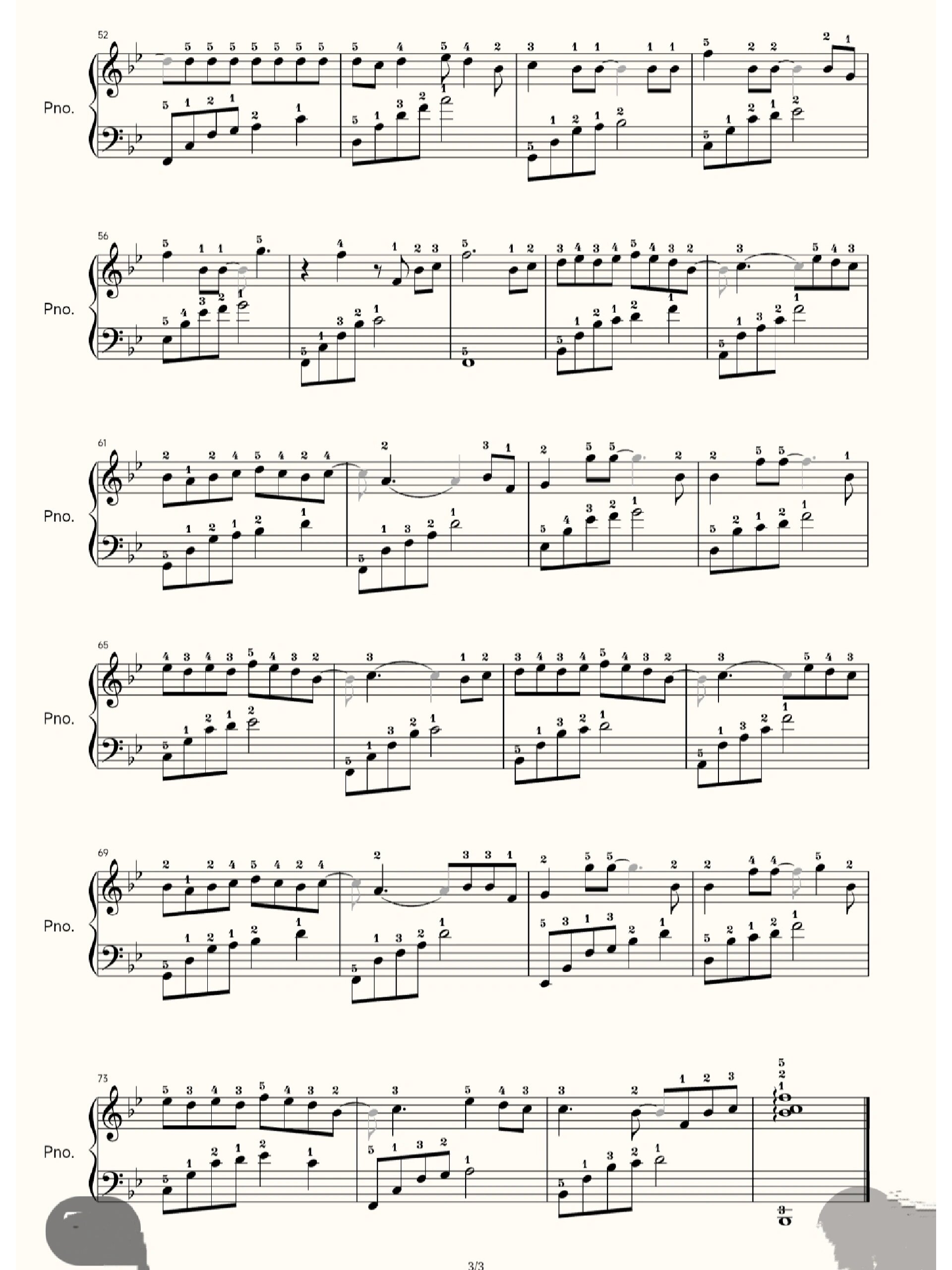 林俊杰《江南》好听简单五线谱