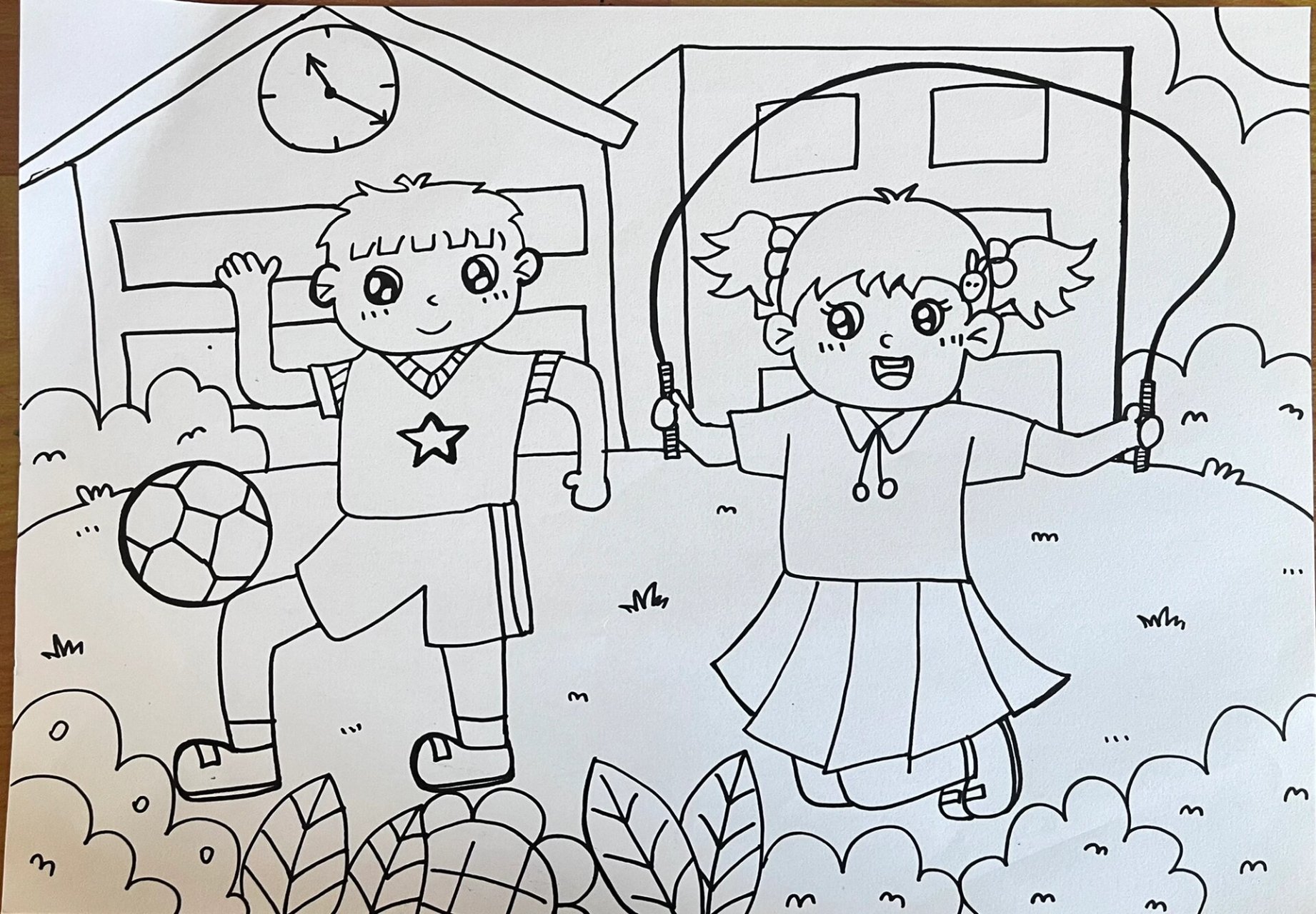 校园生活 #主题简笔画# #幼师简笔画# #幼师资格证# #儿童简笔画