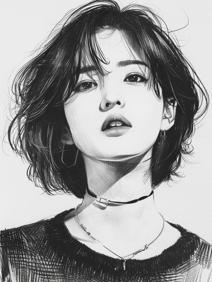 短发女生