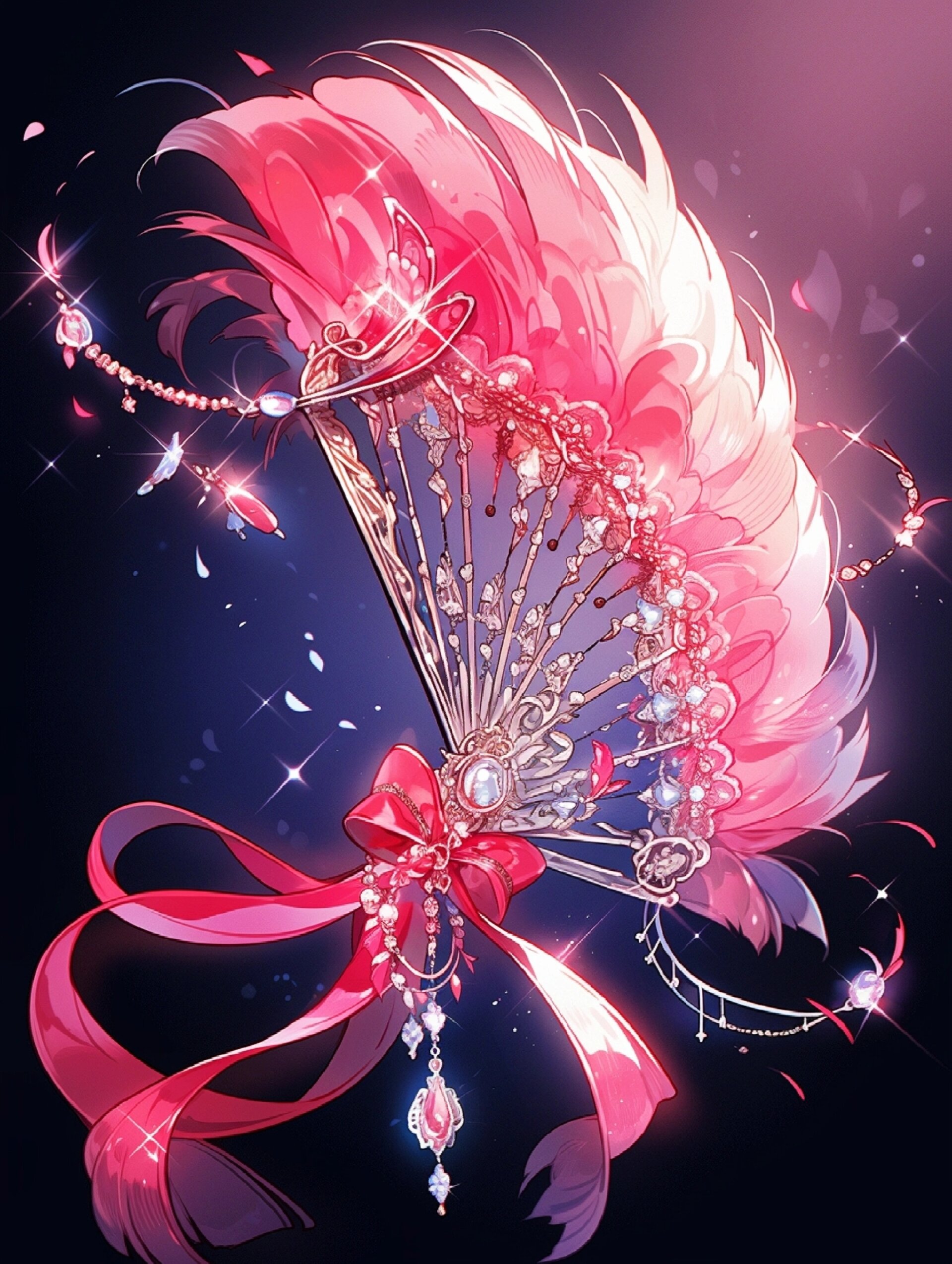 仙侠武器——唐门神器:樱桐扇(女