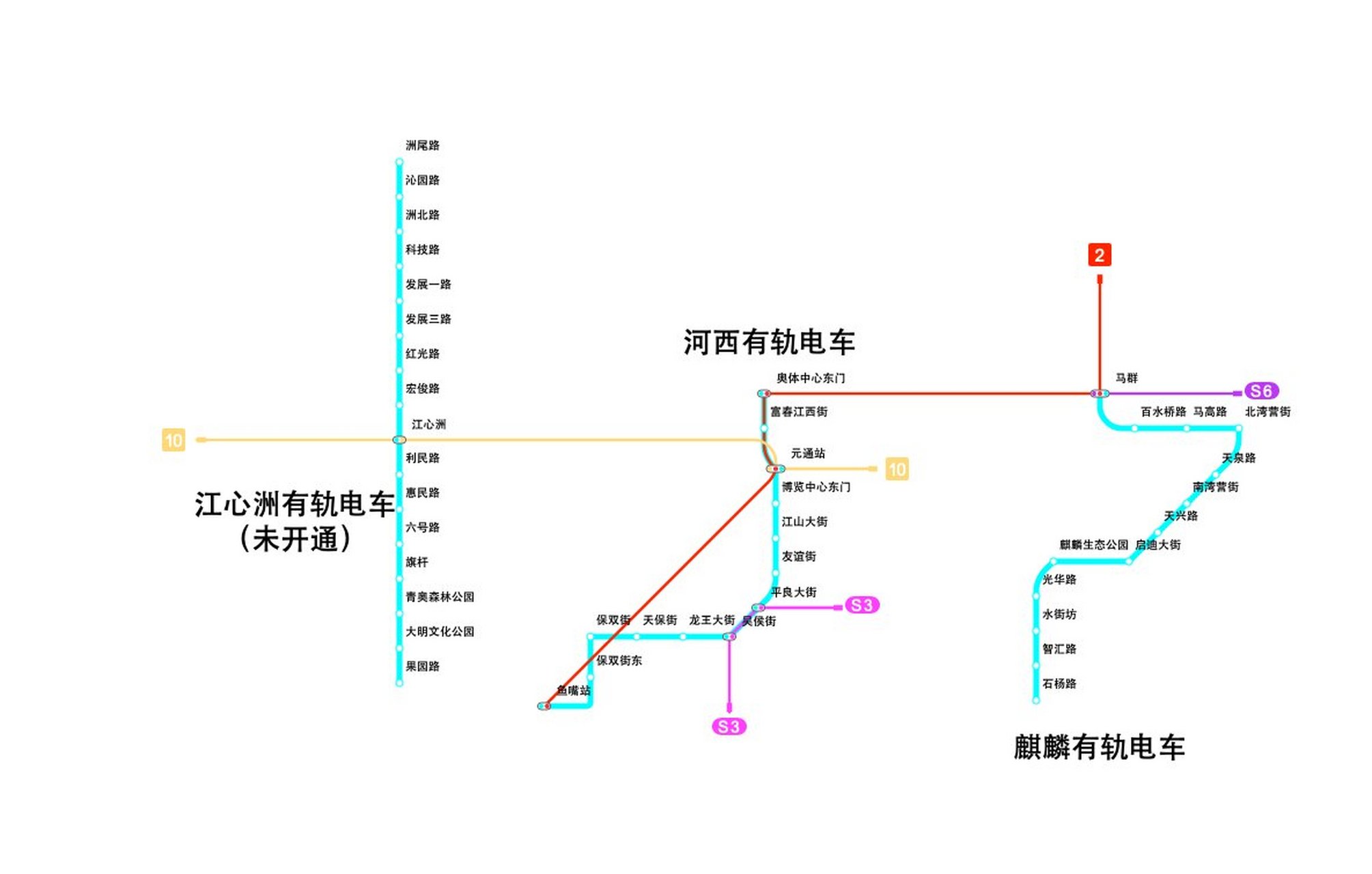 画了一张南京有轨电车运行图含换乘地铁线 前段时间用rmg线路图工具包