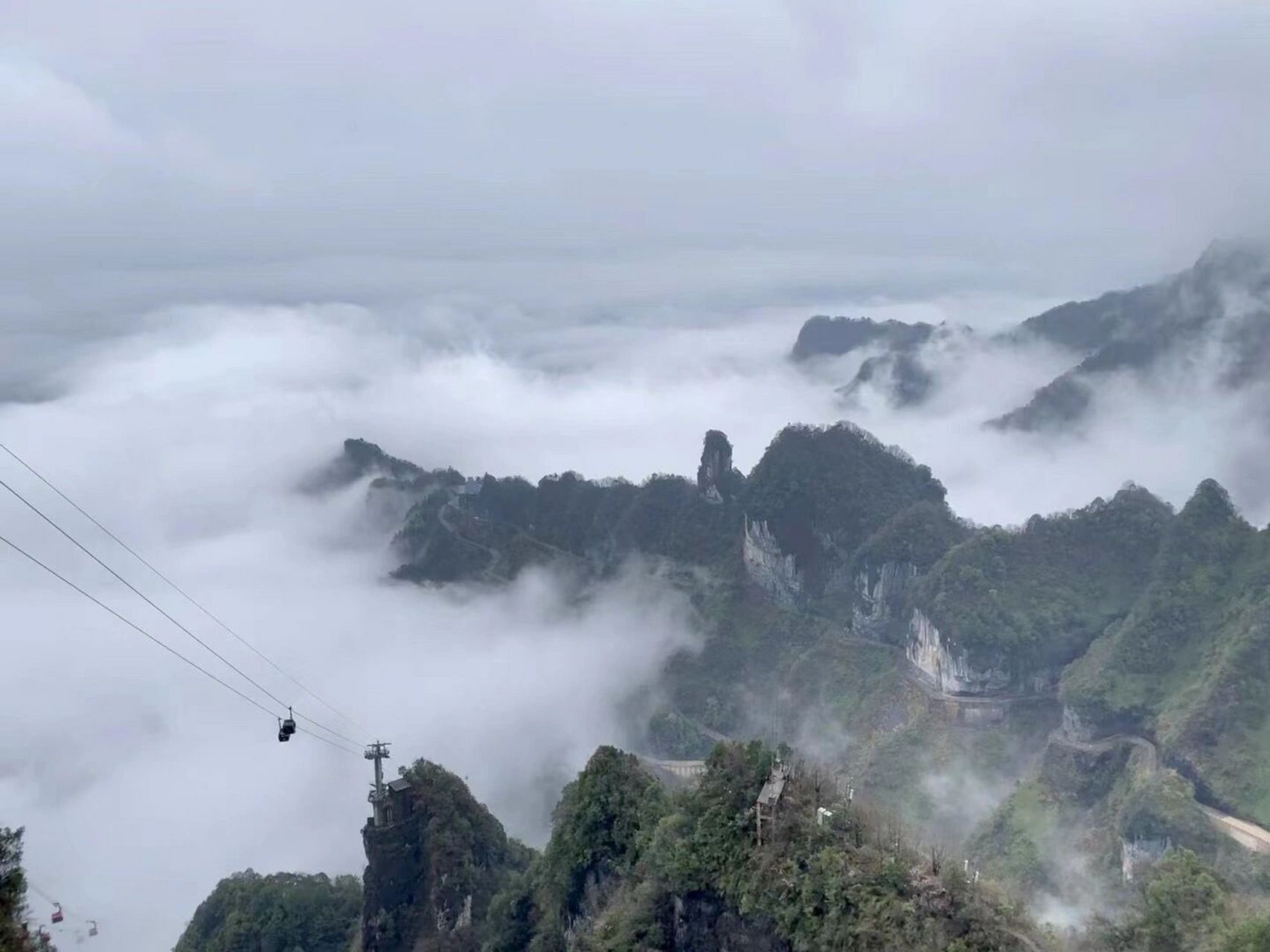 下雨天千万别来张家界 一查天气预报,一看天天都是下雨但是实际上下一