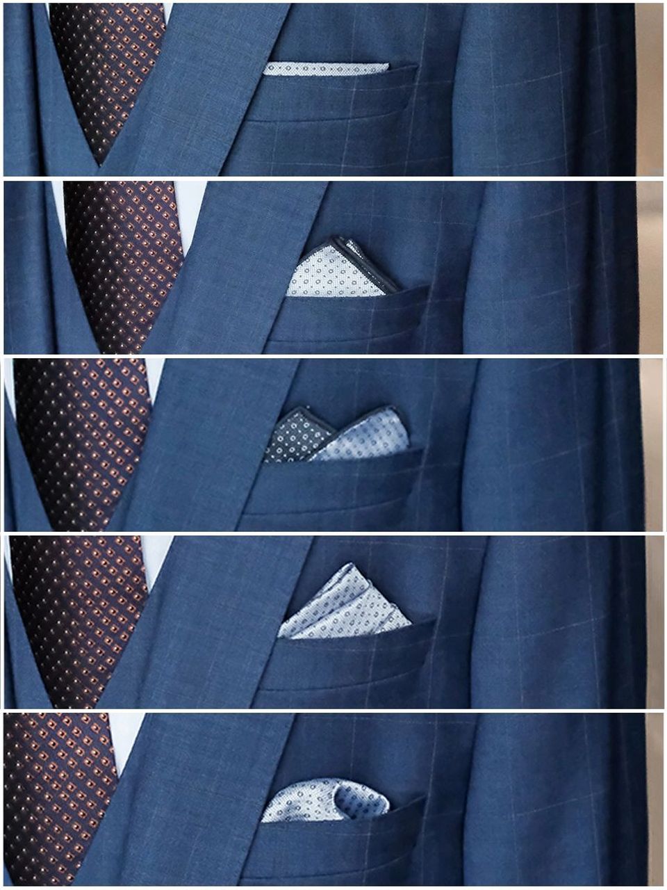 一看就会的西装口袋巾折叠教程6015收藏必备 前几期和大家分享了