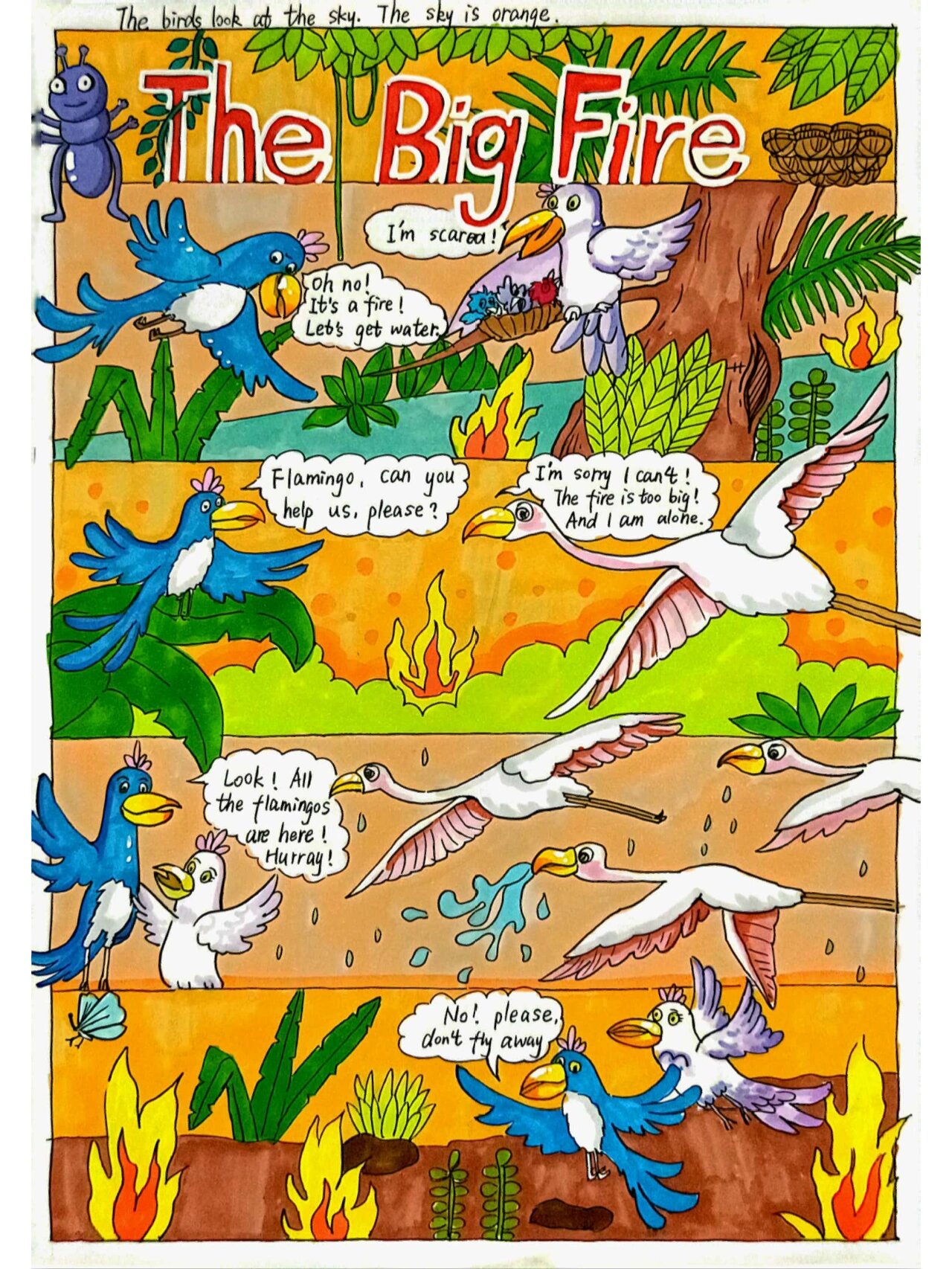 英语绘本 四格漫画