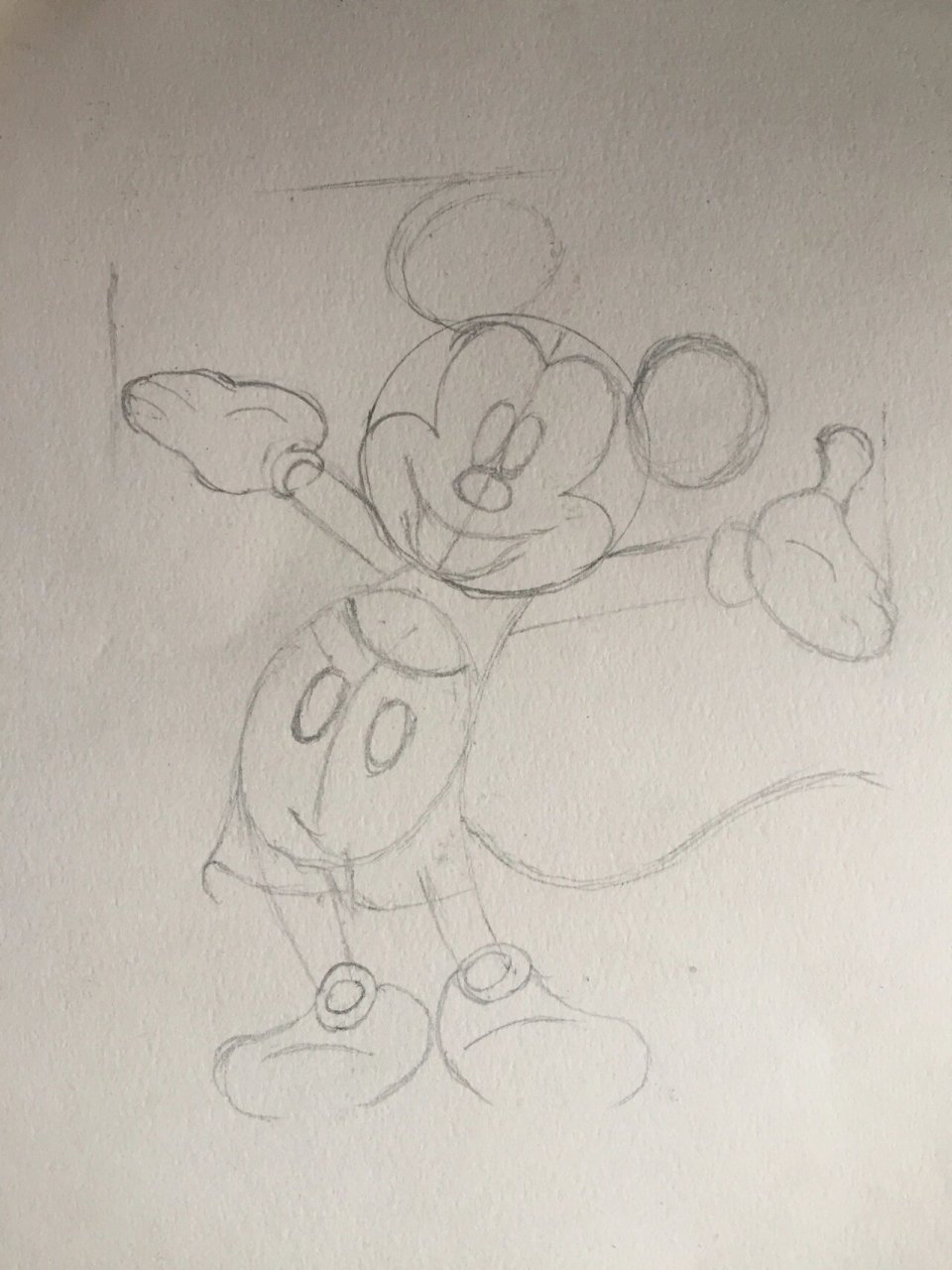 《米奇妙妙屋》 突然间就想画一个米老鼠 90今天就画了一个 感觉手