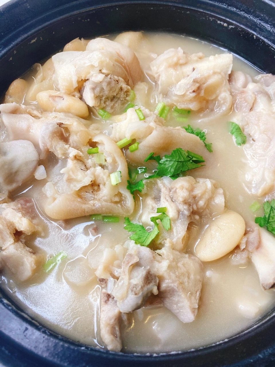 芸豆炖大猪蹄子 | 糯叽叽的口感99 食材: 猪蹄,芸豆 做法: 1:猪蹄