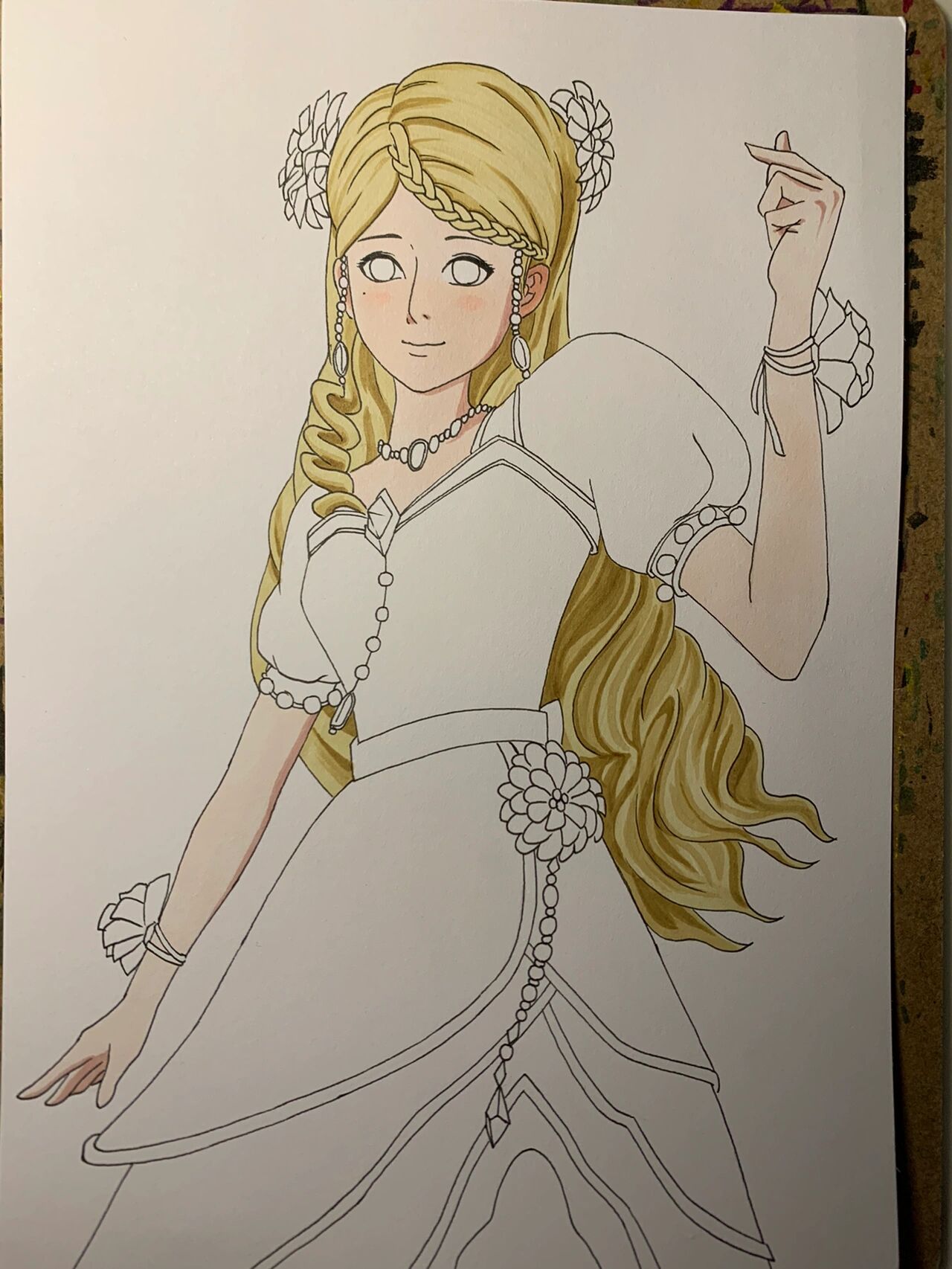 马克笔手绘叶罗丽灵公主详细绘画过程