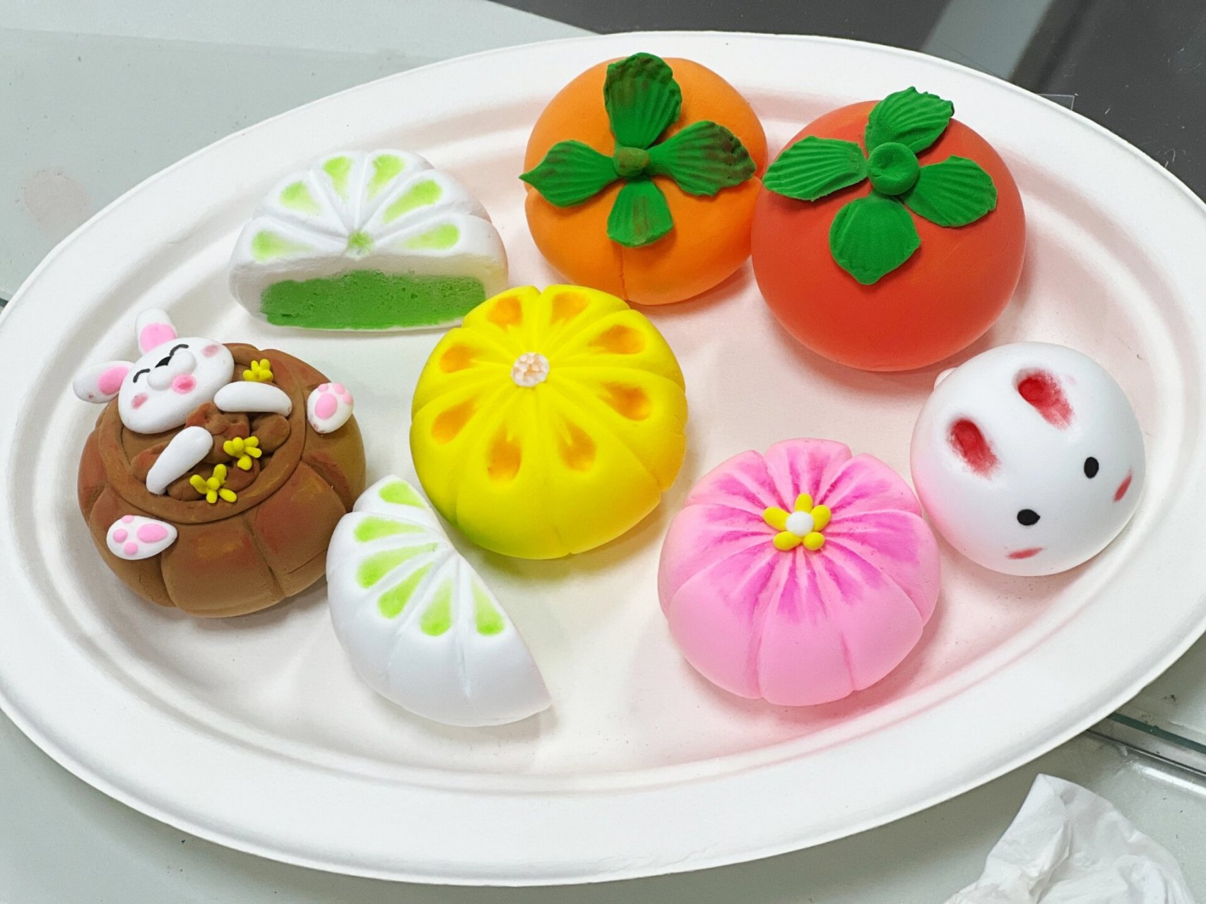 手工月饼 超轻粘土手工月饼