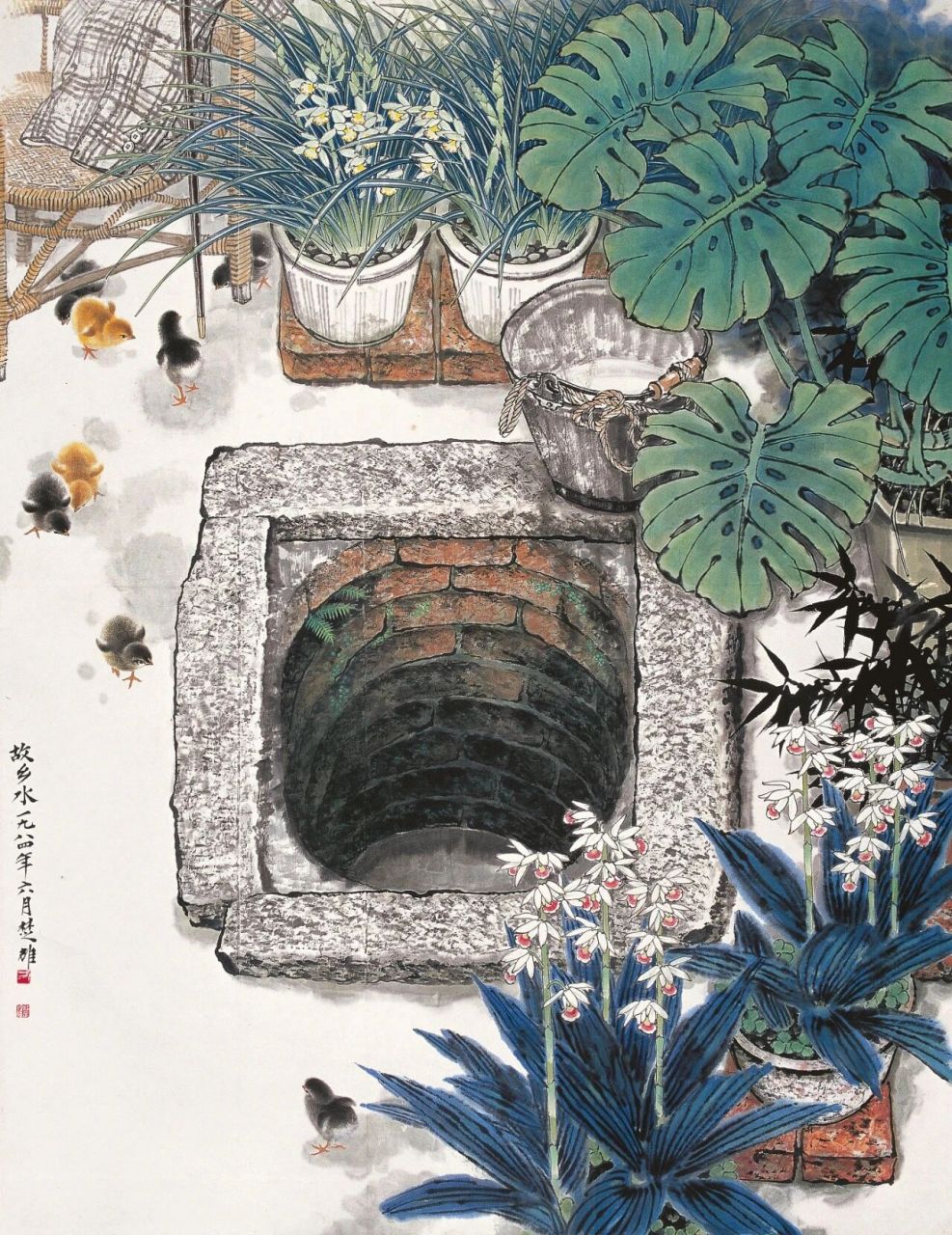 岭南画派著名画家方楚雄花鸟画-生灵温情1 方楚雄 fang chu xiong