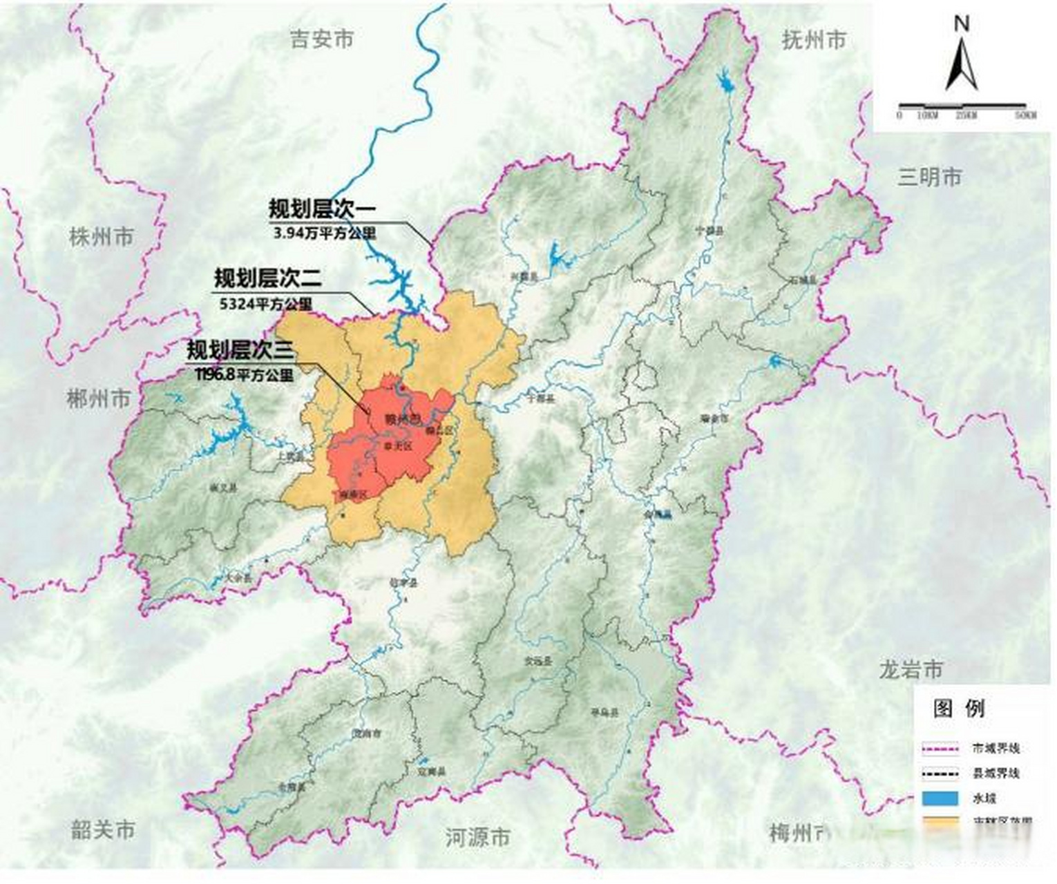 赣州市中心城区规划面积达1196.