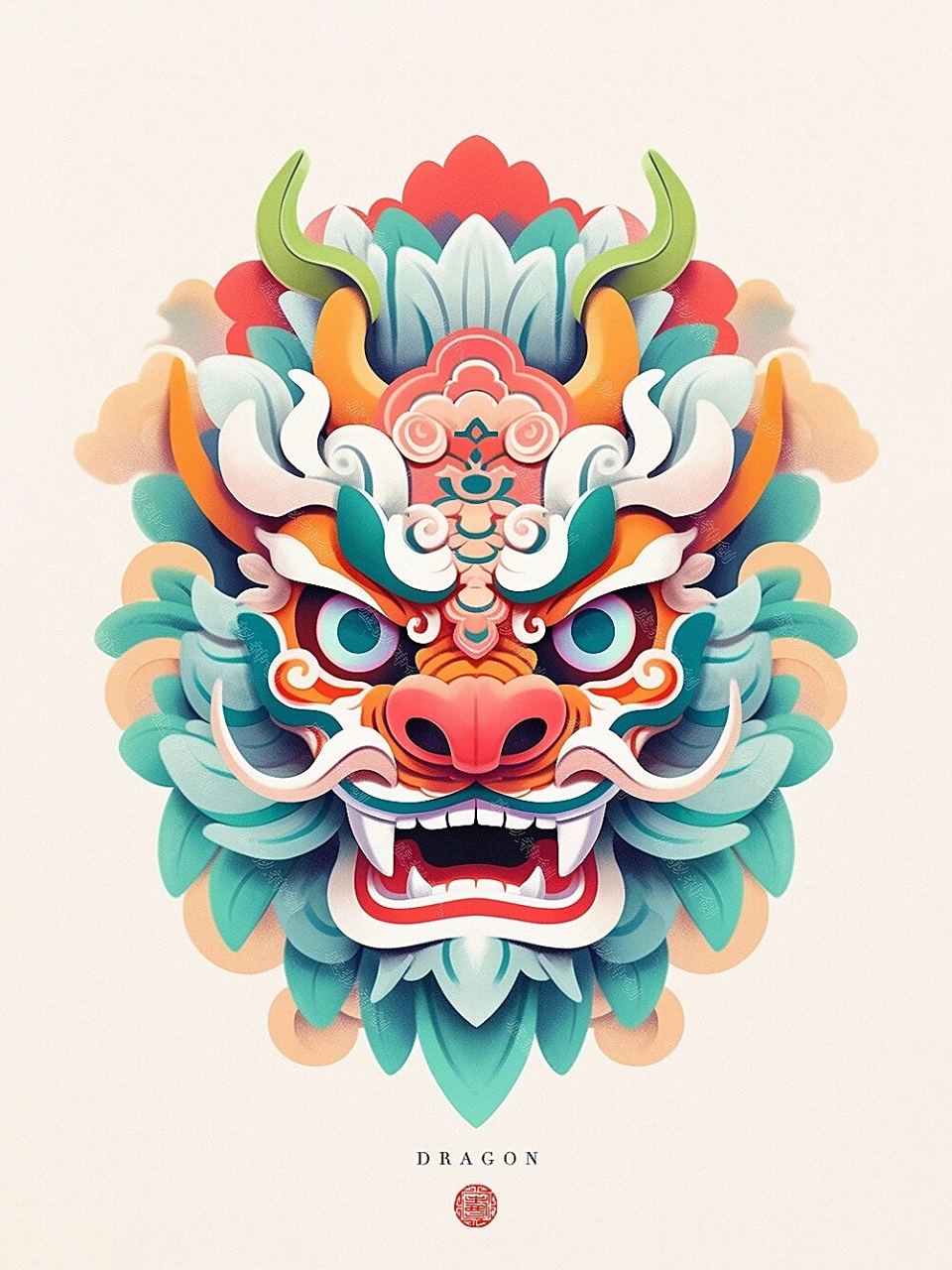 『龙王』龙首/龙头94,国潮风设计 『龙王』龙首/龙头,国潮风