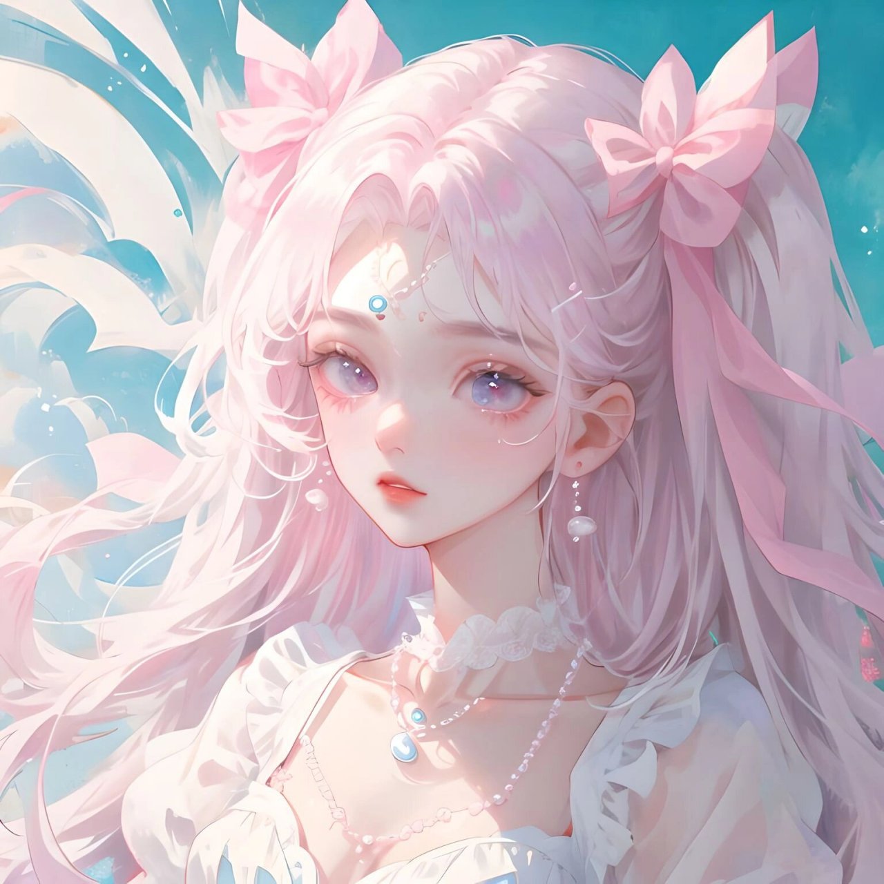 少女头像|双马尾 晚霞温柔,风也醉人 #好看头像# #动漫头像# #优质