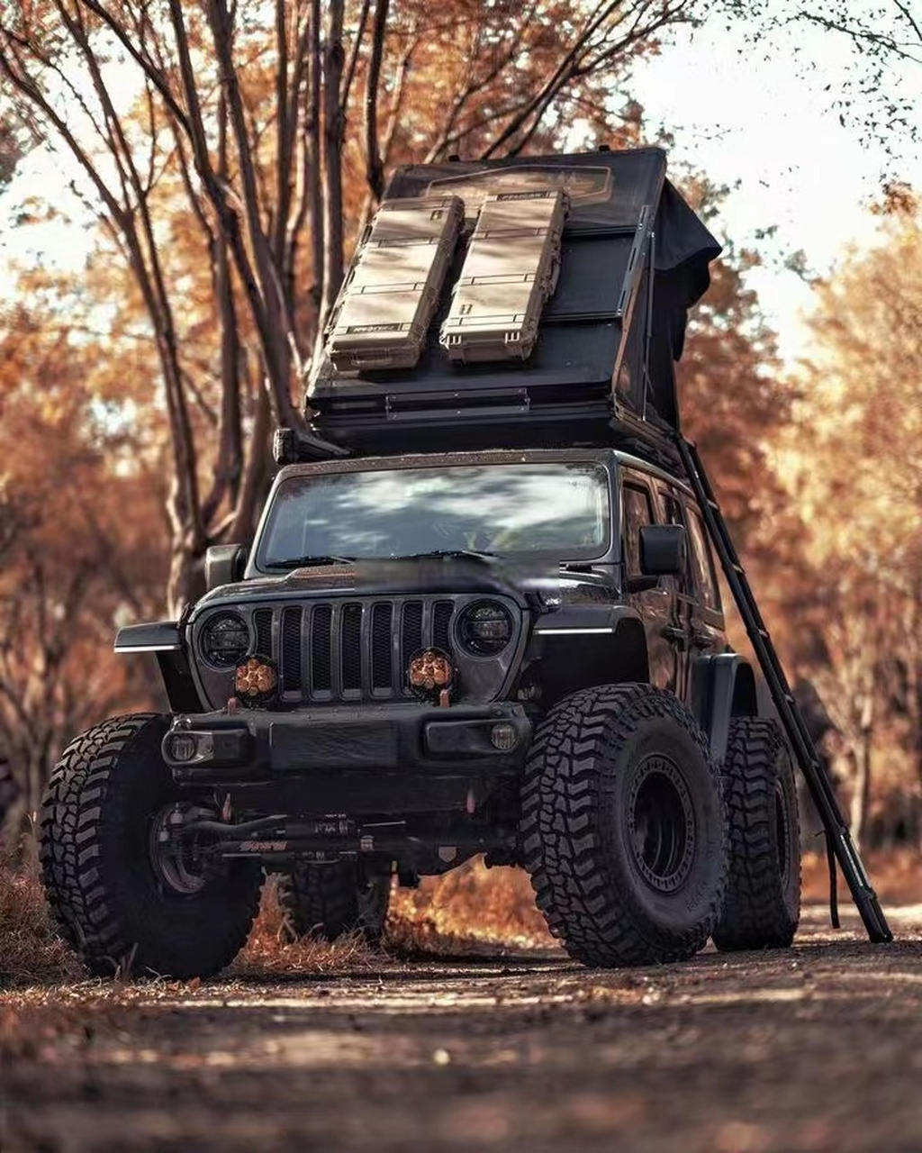 牧马人的帐篷~就这个可拆卸的车顶扛得住吗?